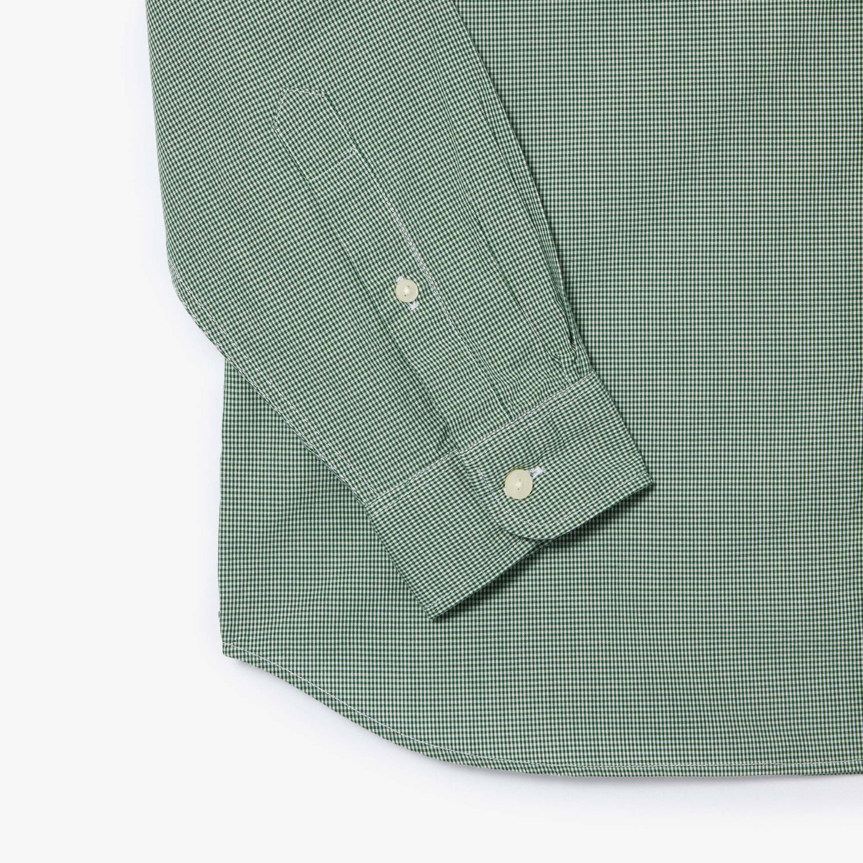 قميص بوبلين مربعات بقصّة عادية