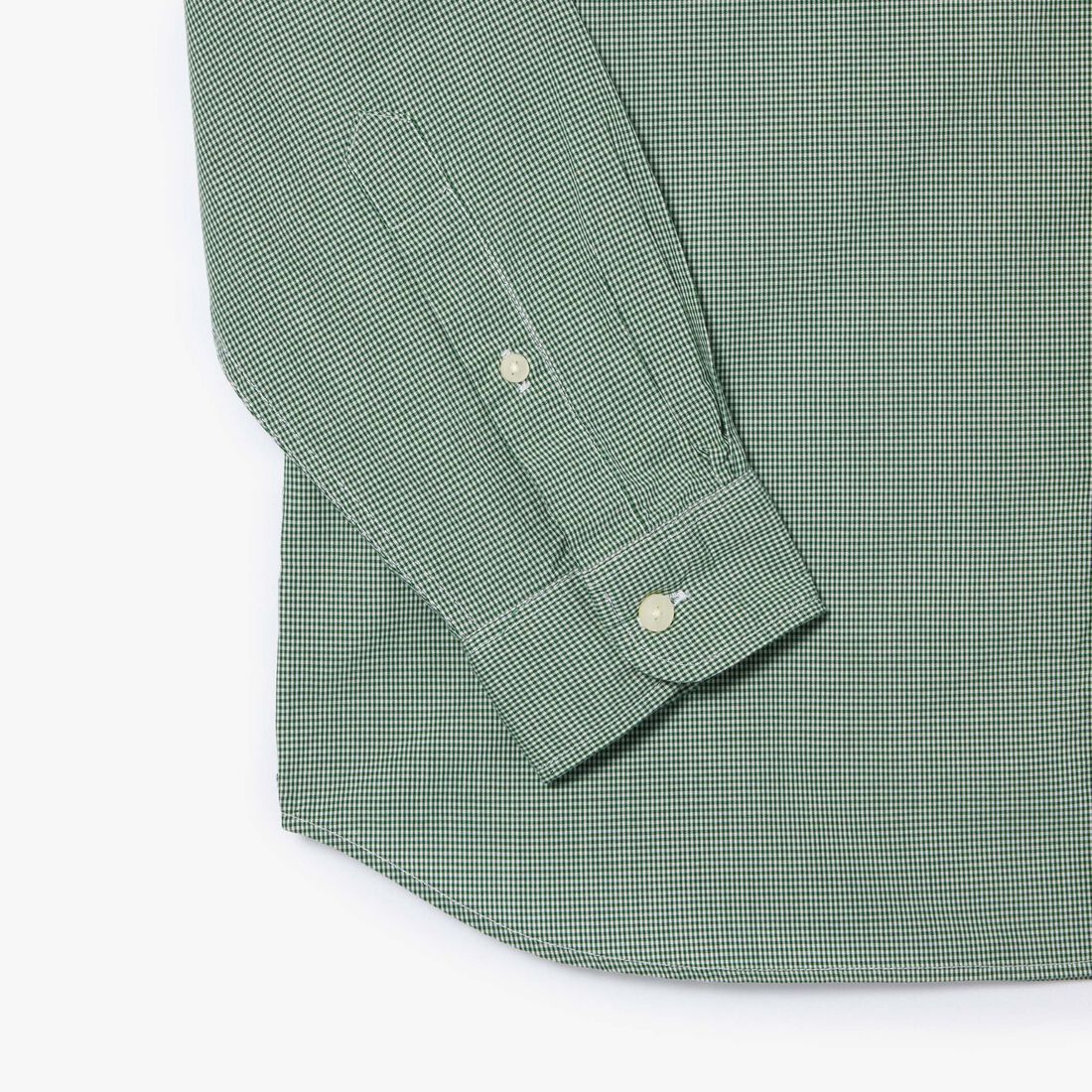 قميص بوبلين مربعات بقصّة عادية قميص بوبلين مربعات بقصّة عادية