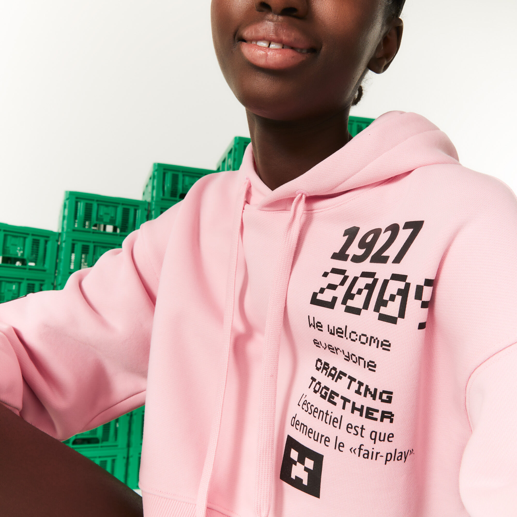 Women's Lacoste L!VE Collab Minecraft 