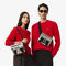lacoste the blend silver messenger bag