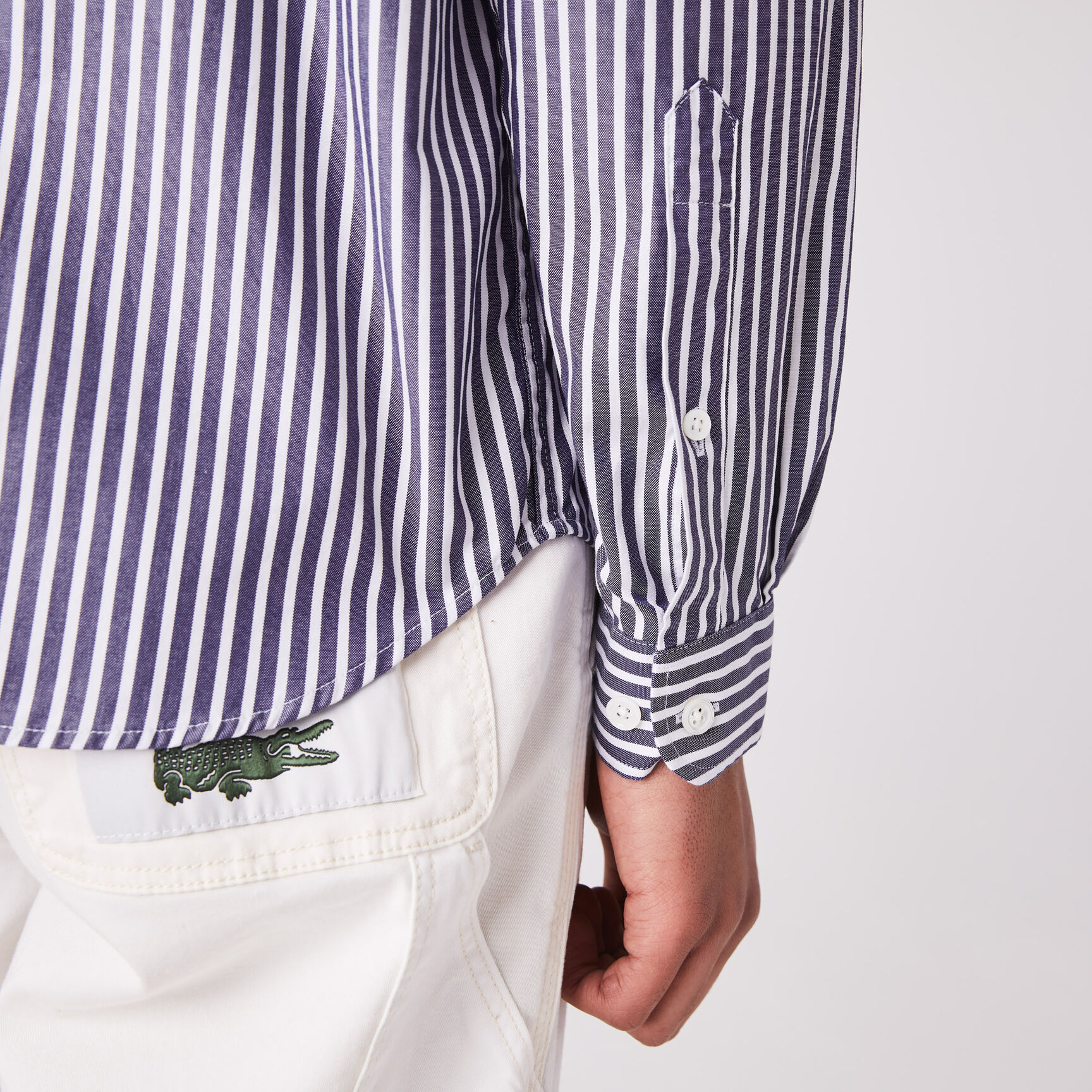 Men's Regular Fit Striped Cotton Shirt