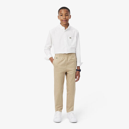lacoste stretch cotton gabardine pants
