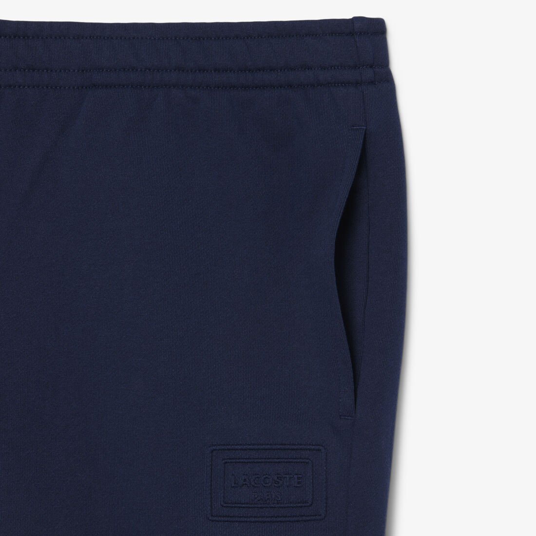lacoste embossed branding sweatpants