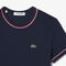 lacoste contrast accent jersey t shirt