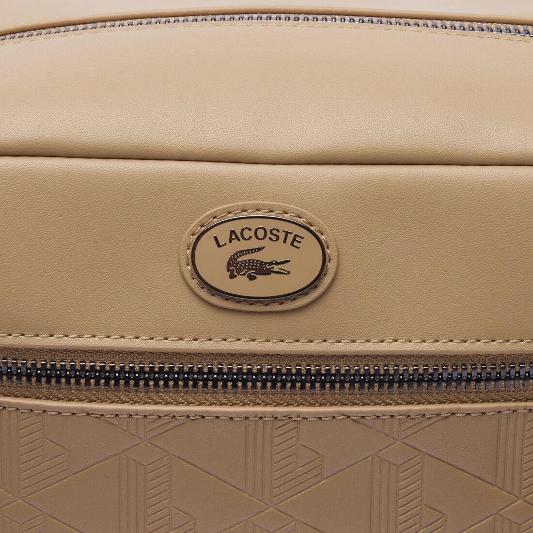 Leather Monogram Print Pouch Purse Leather Monogram Print Pouch Purse