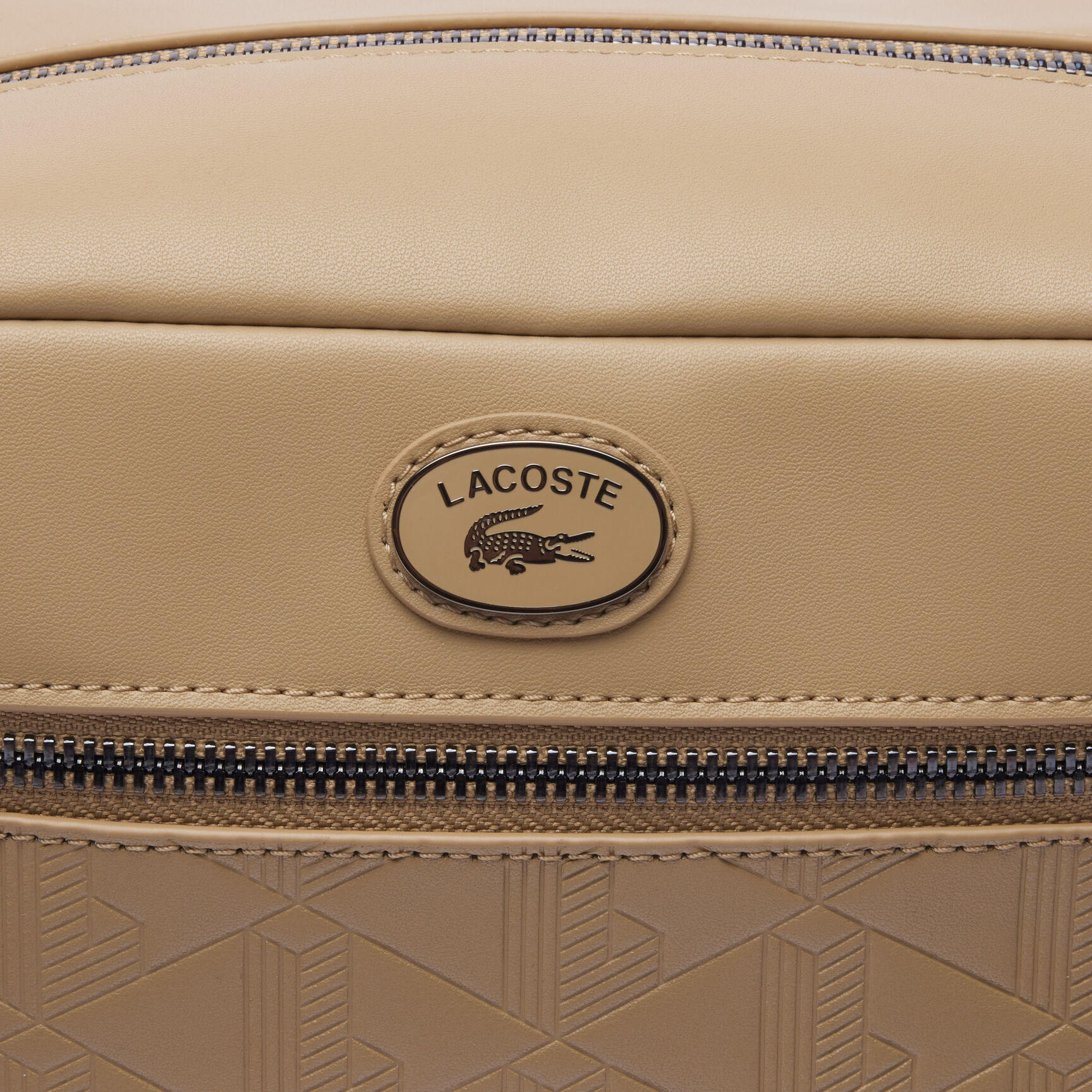 Leather Monogram Print Pouch Purse Leather Monogram Print Pouch Purse