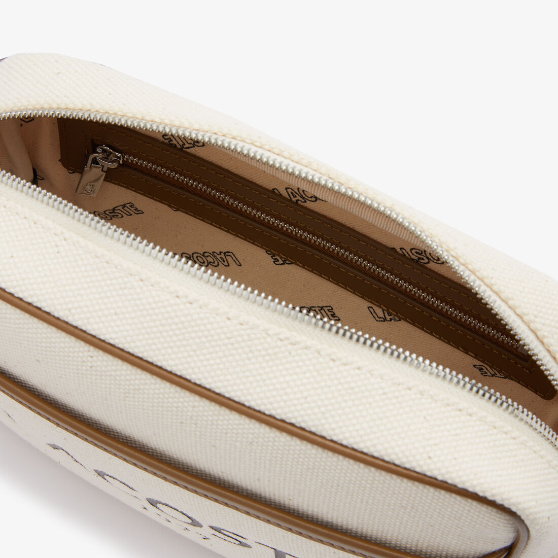 حقيبة كتف صغيرة قنب قطن بشعار الماركة للنساء مجموعة Héritage Canvas حقيبة كتف صغيرة قنب قطن بشعار الماركة للنساء مجموعة Héritage Canvas