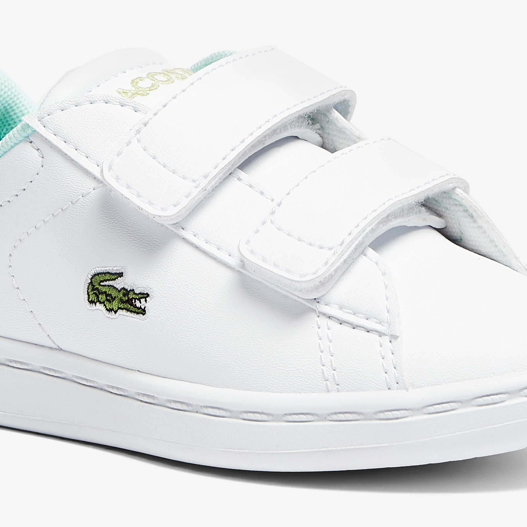 Infants' Carnaby Evo Synthetic Citrus Accent Trainers lacoste infants carnaby evo synthetic citrus accent trainers