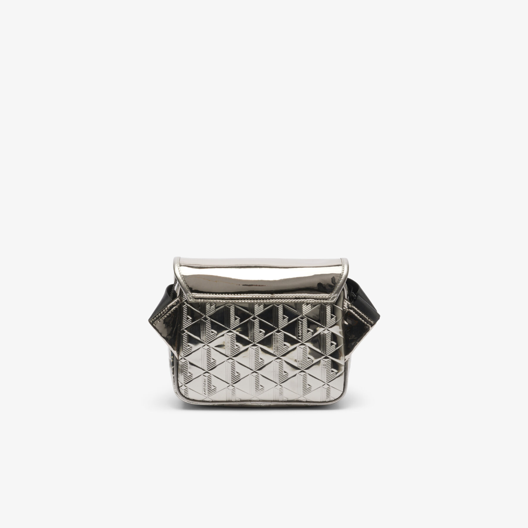lacoste the blend silver messenger bag