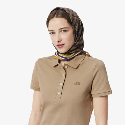 Slim Fit Stretch Petit Pique Polo Dress