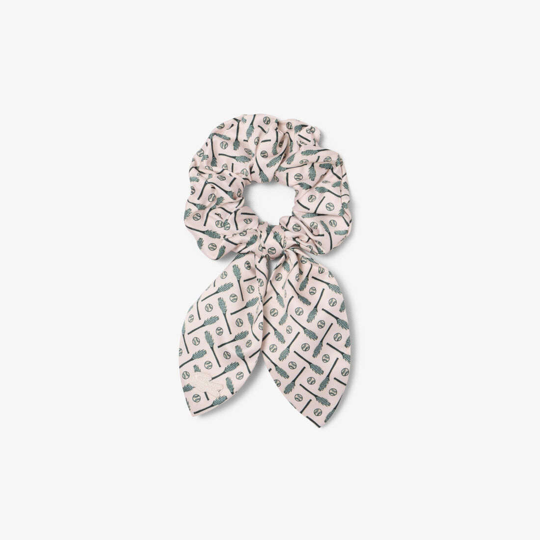 Printed Satin Scrunchie lacoste printed satin scrunchie