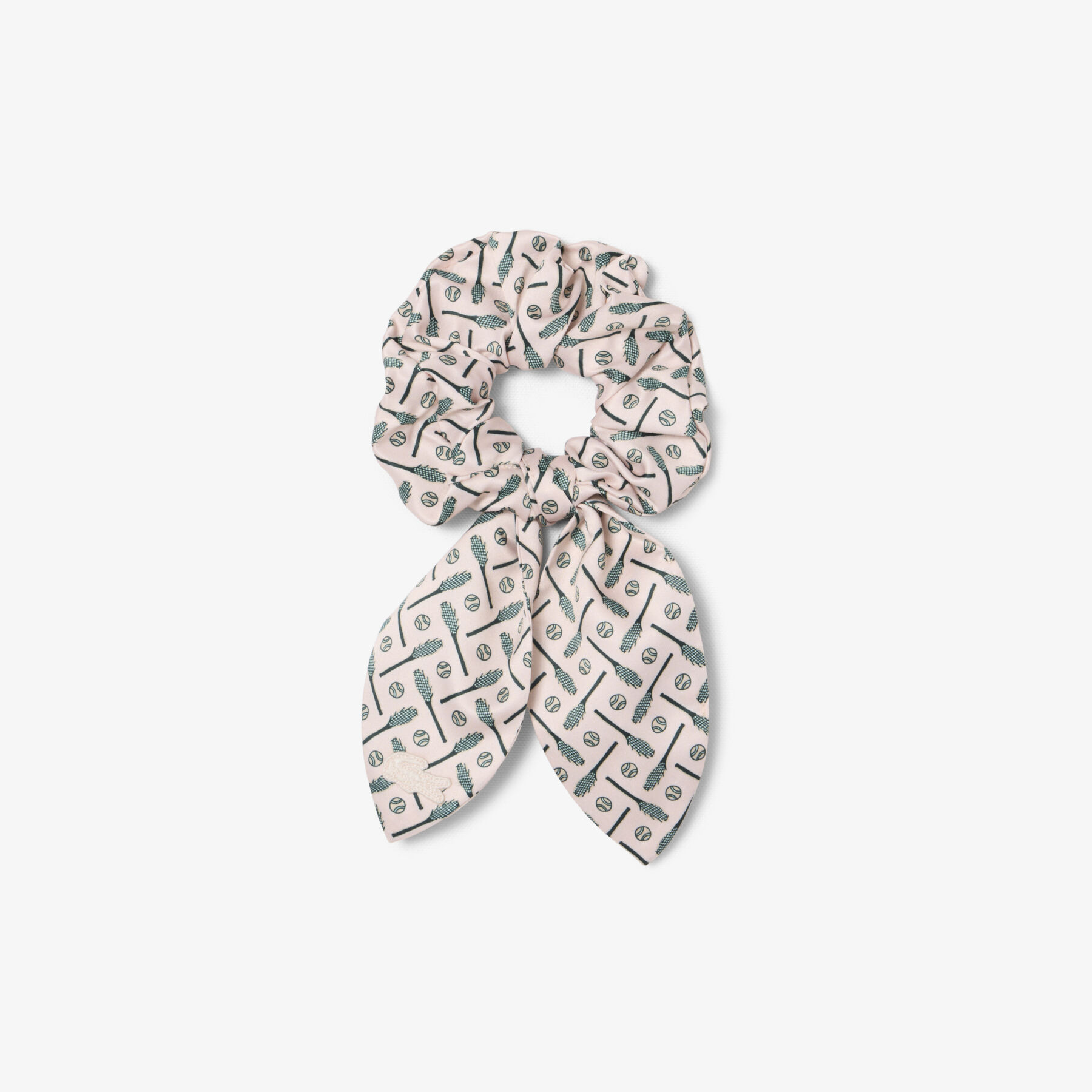 Printed Satin Scrunchie lacoste printed satin scrunchie