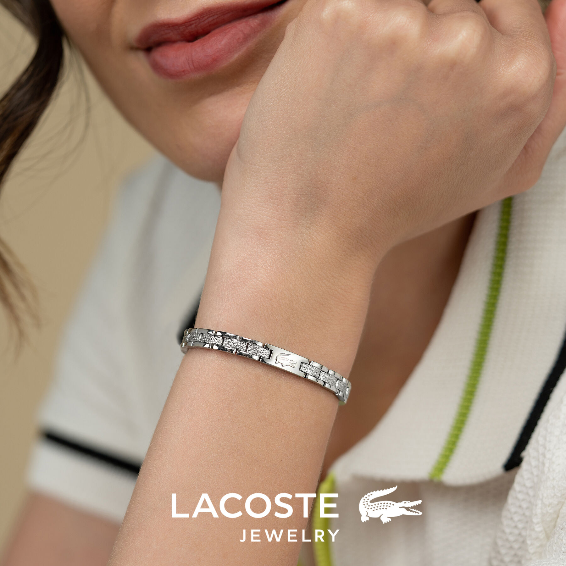 lacoste women s link bracelet