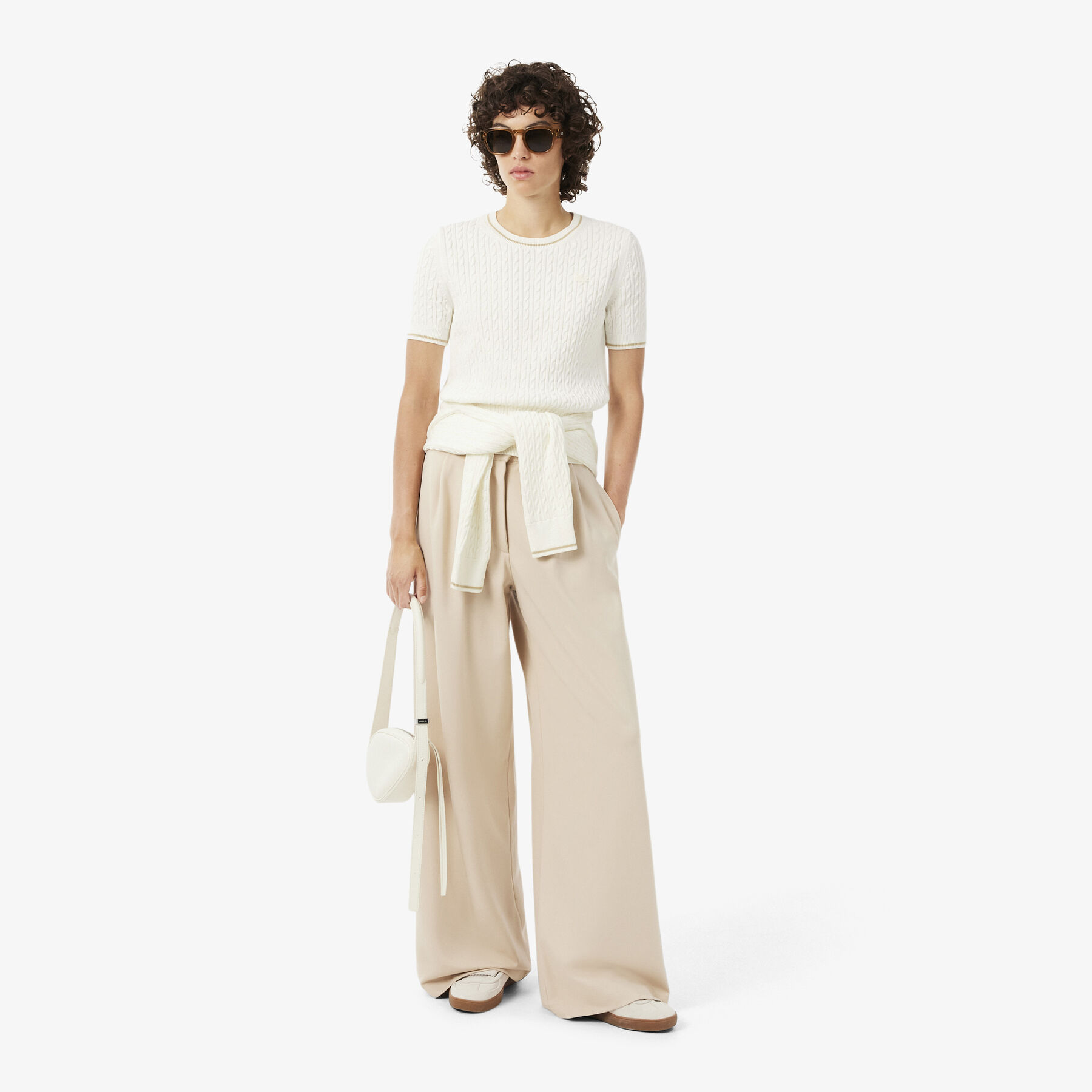 Short Sleeved Cable Knit Sweater Short Sleeved Cable Knit Sweater