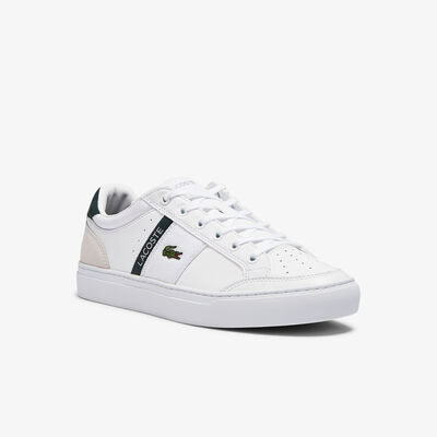 Men's Courtline Leather And Textile Trainers