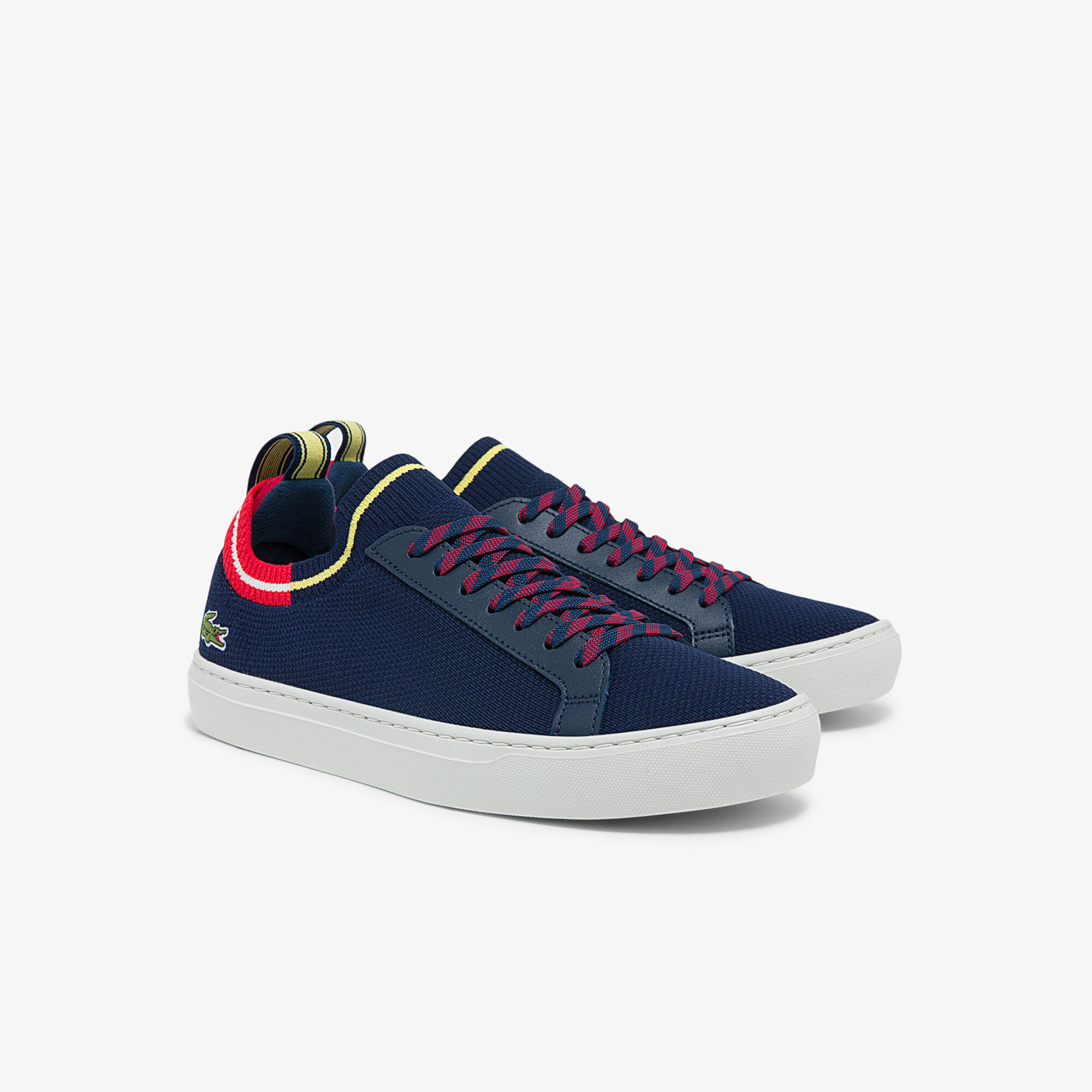 Buy Men s La Piquee Textile Colour Blocked Sneakers Lacoste SA