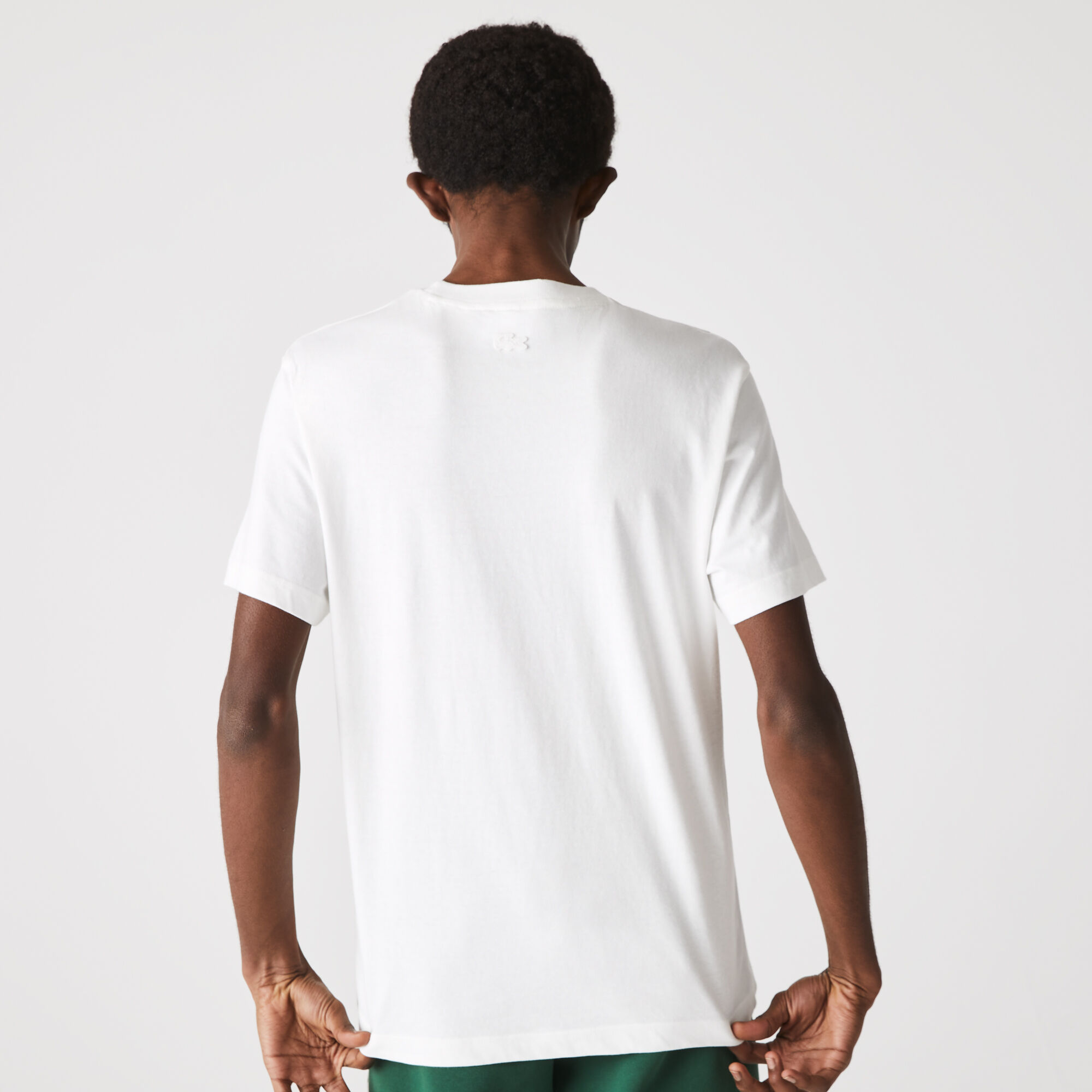 Men's Heritage Crocodile Badge Crew Neck Cotton T-shirt