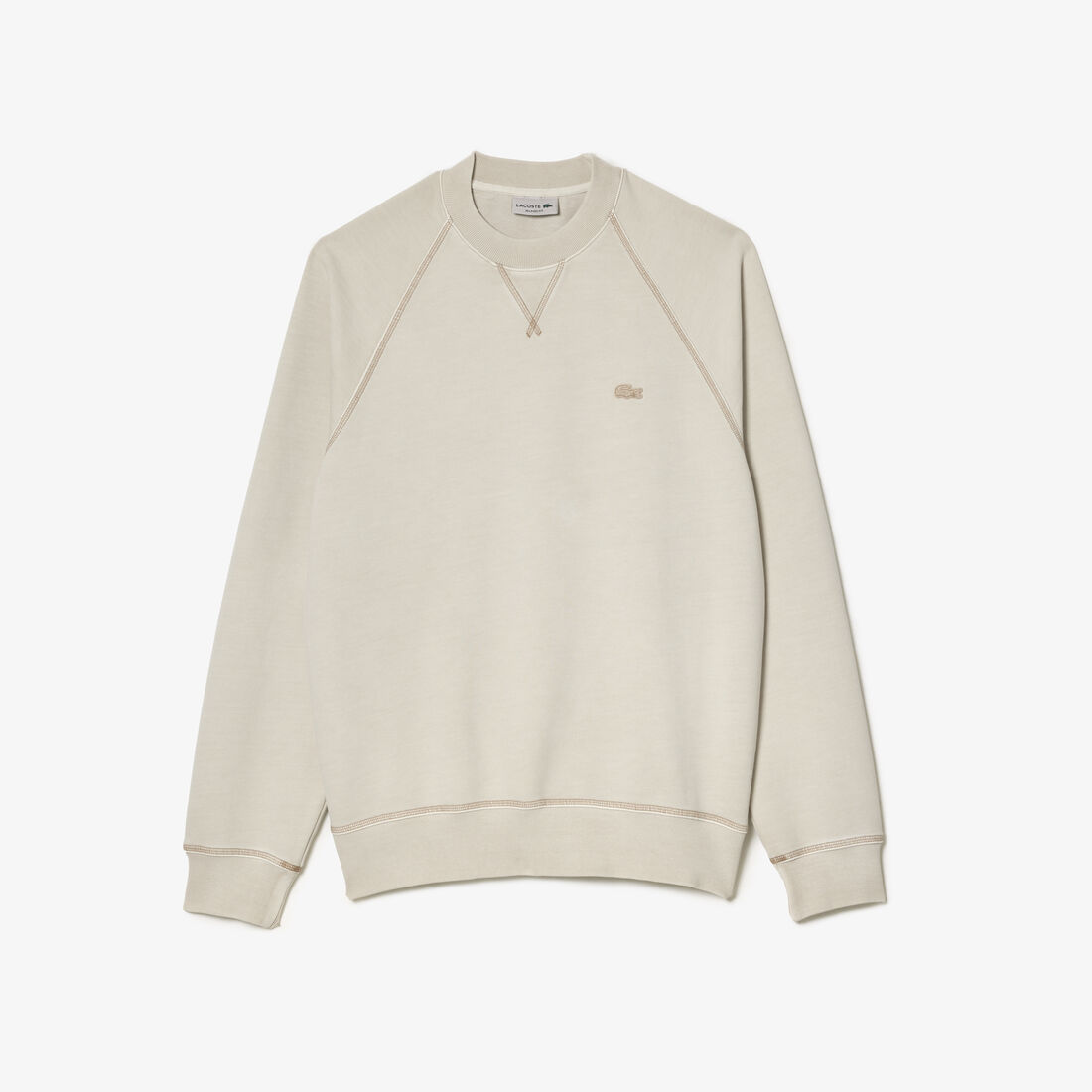 Men&rsquo;s Lacoste Round Neck Organic Cotton Sweatshirt