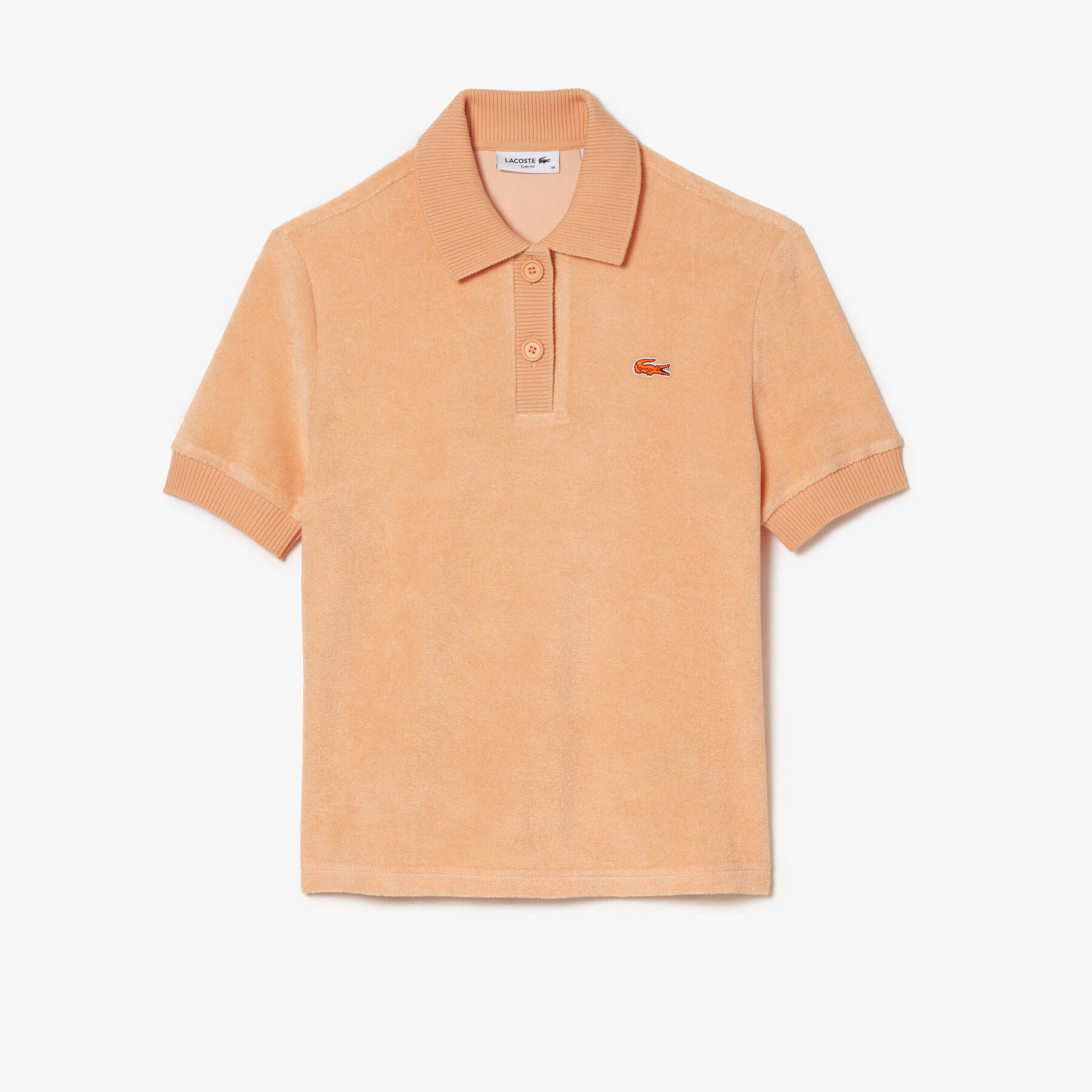 Women's Lacoste Organic Cotton Terry Polo Shirt Women's Lacoste Organic Cotton Terry Polo Shirt