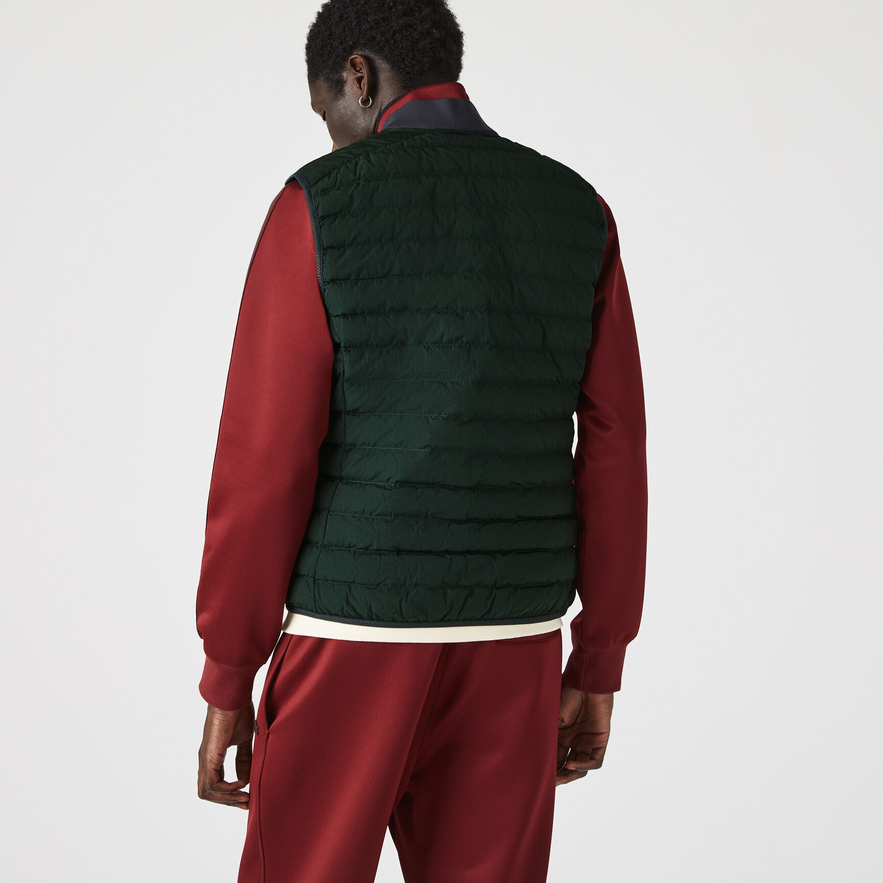 جاكيت منفوخ قابل للطي بقماش خفيف الوزن مقاوم للماء للرجال