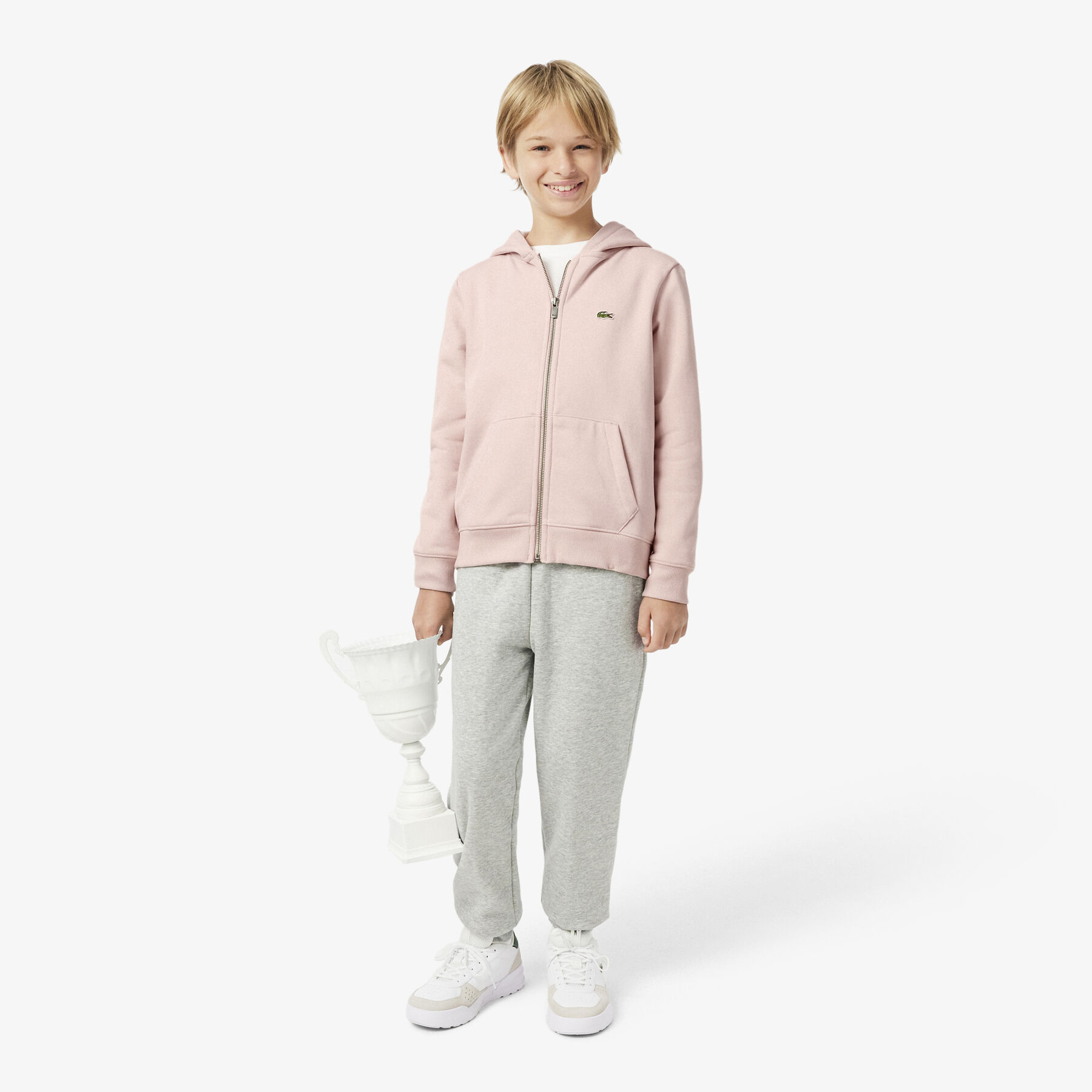 Unisex Brushed Fleece Zipped Sweatshirt lacoste unisex brushed fleece zipped sweatshirt