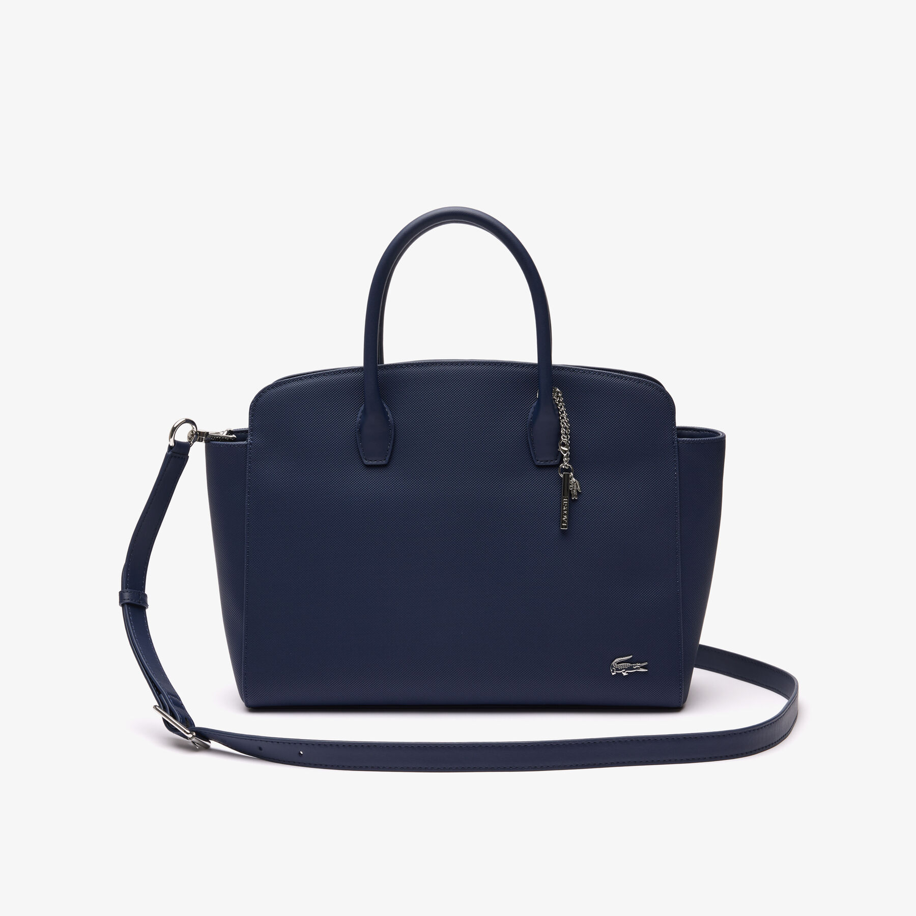 lacoste daily lifestyle coated canvas purse