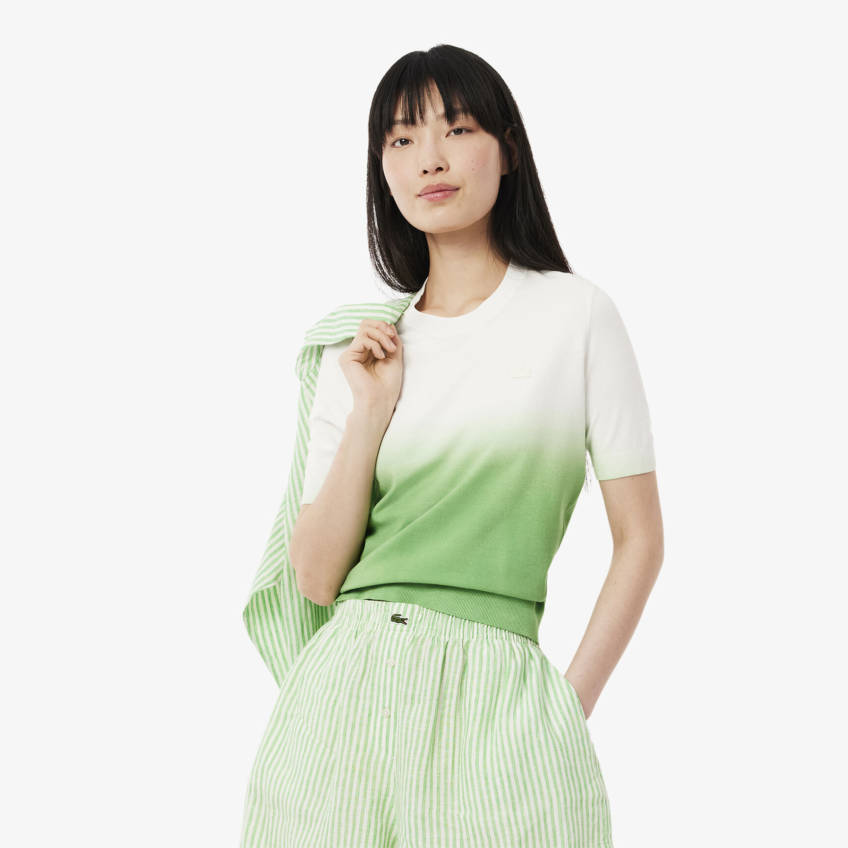 سترة قصيرة الأكمام بتأثير أومبري