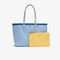 Women's Anna Reversible Contrast Band Coated Canvas Tote Bag lacoste women s anna reversible contrast band coated canvas tote bag