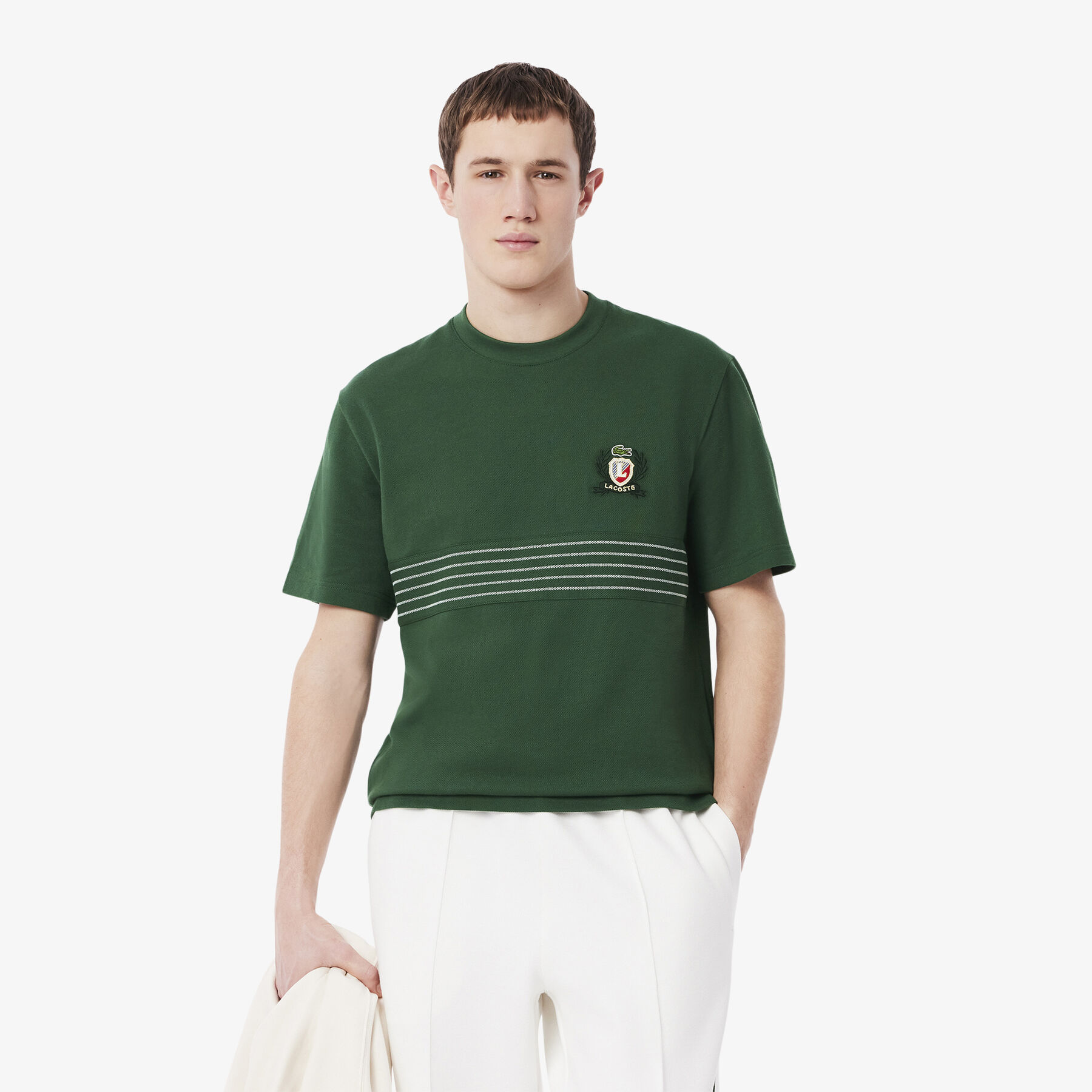 Embroidered Badge Pique T-shirt lacoste embroidered badge pique t shirt