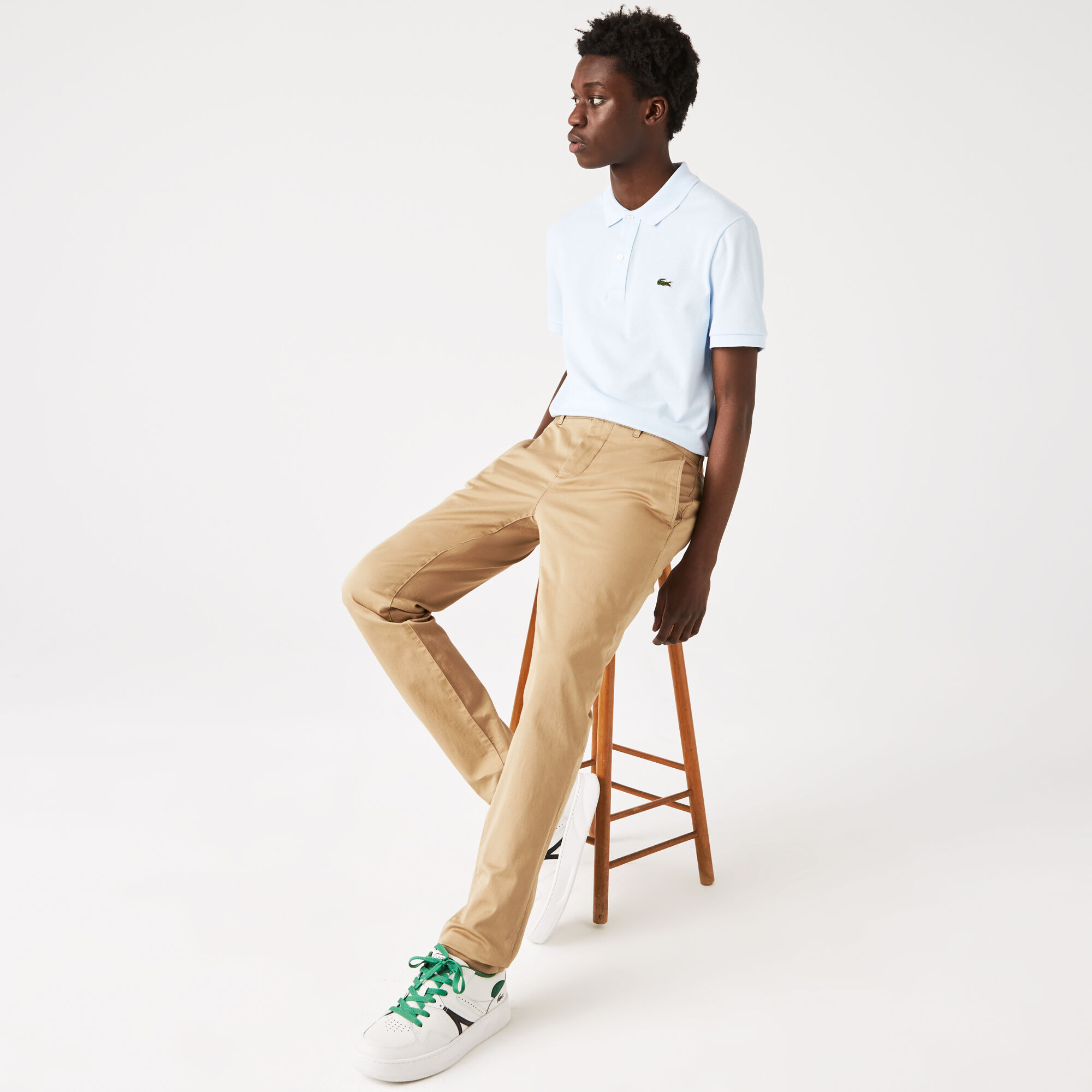 Lacoste slim fit stretch chino on sale