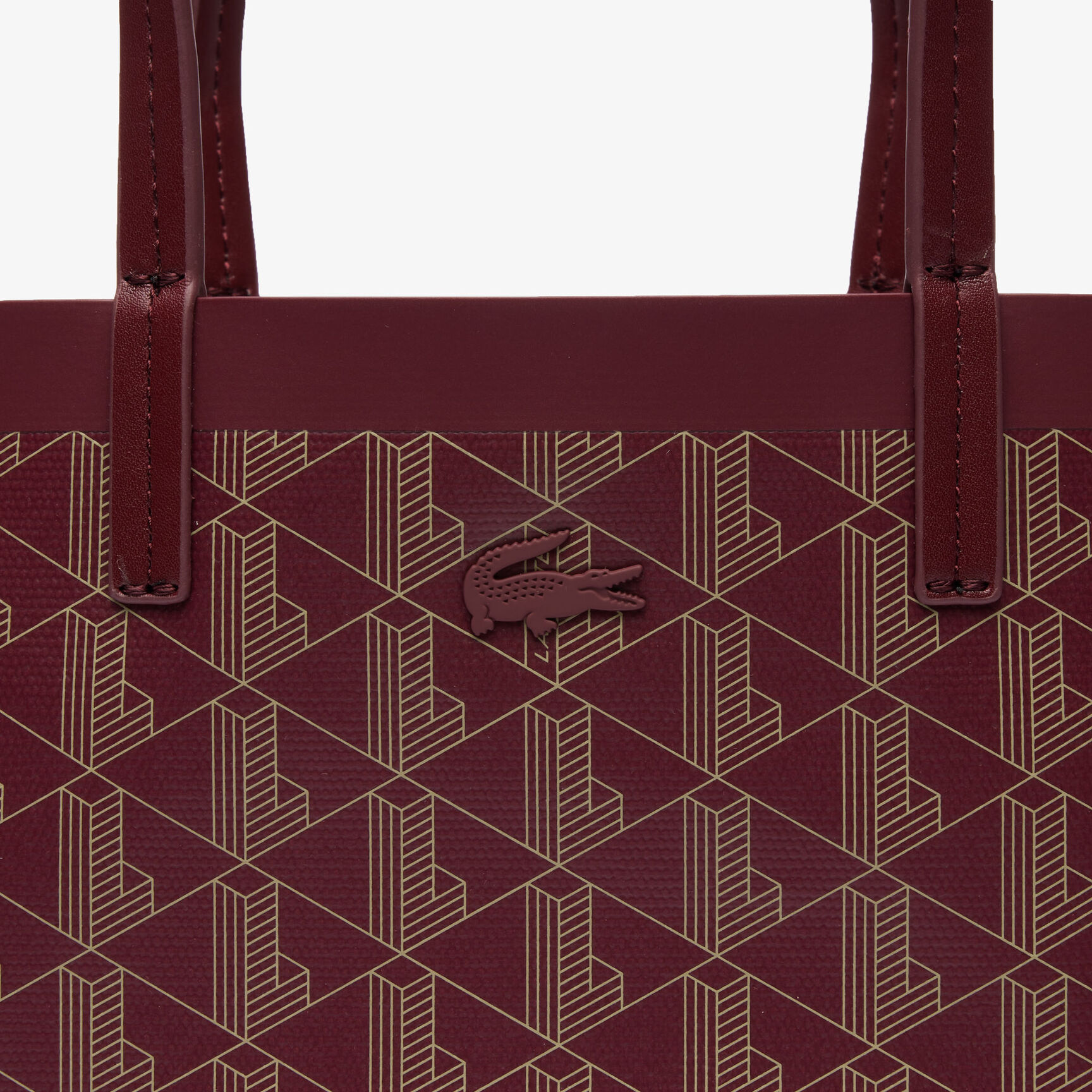 Zely Coated Canvas Monogram Small Tote Zely Coated Canvas Monogram Small Tote