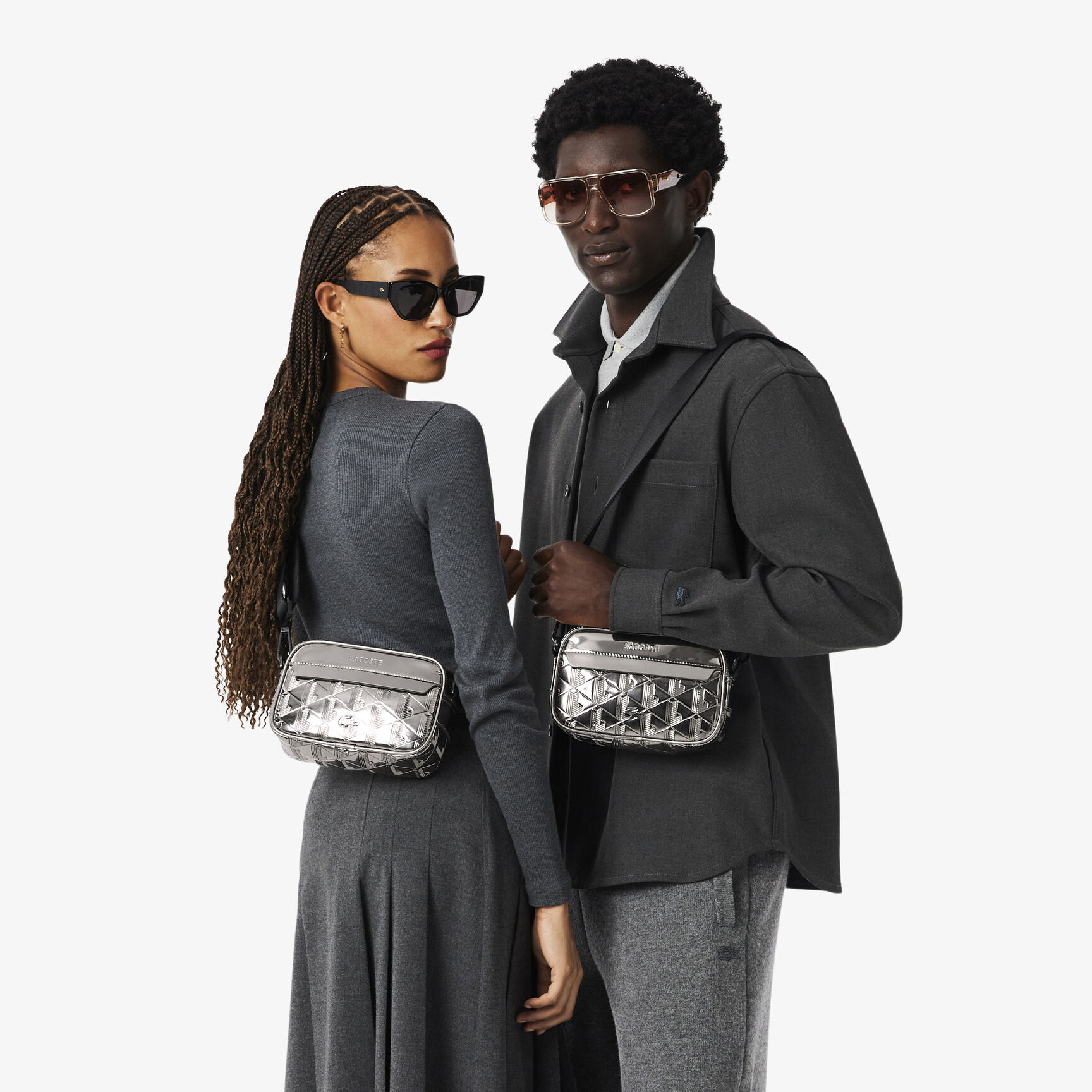 Small The Blend Silver Reporter Bag Small The Blend Silver Reporter Bag