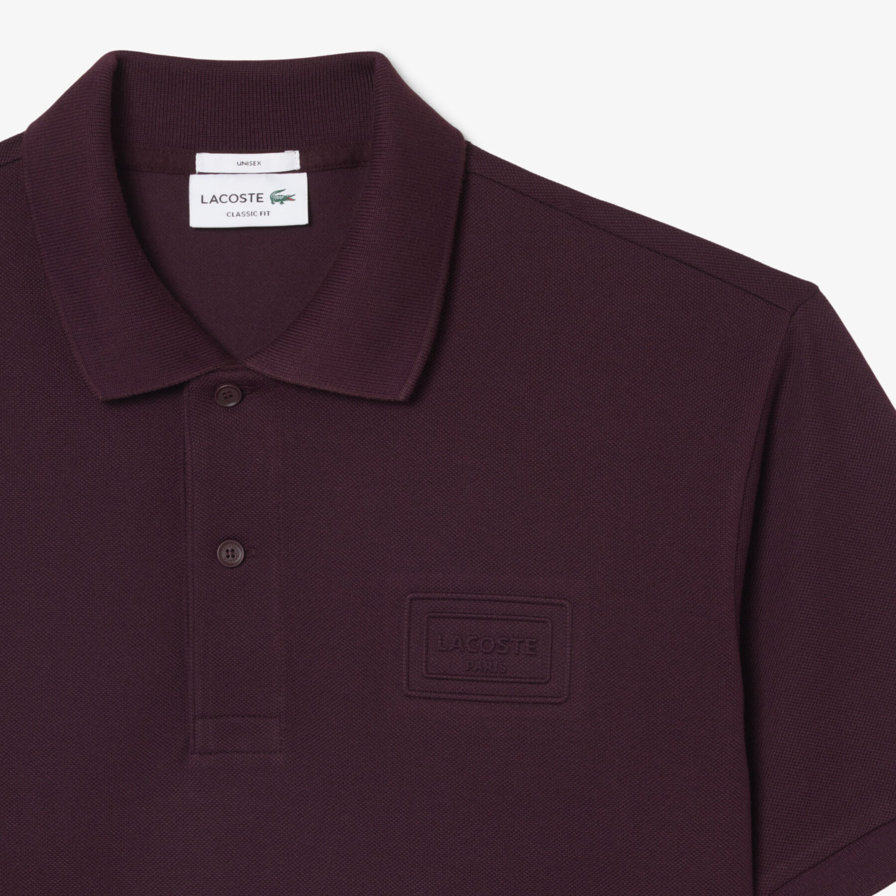 Classic Fit Embossed Branding Polo Shirt lacoste classic fit embossed branding polo shirt