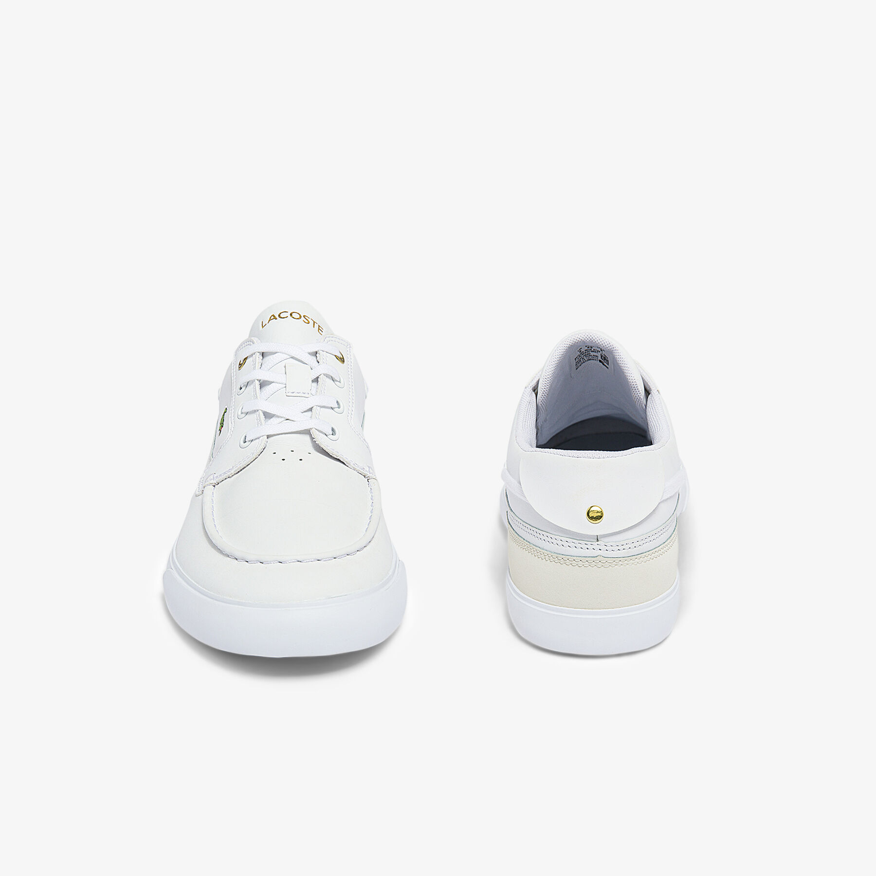 lacoste men s bayliss deck leather and synthetic boat shoes