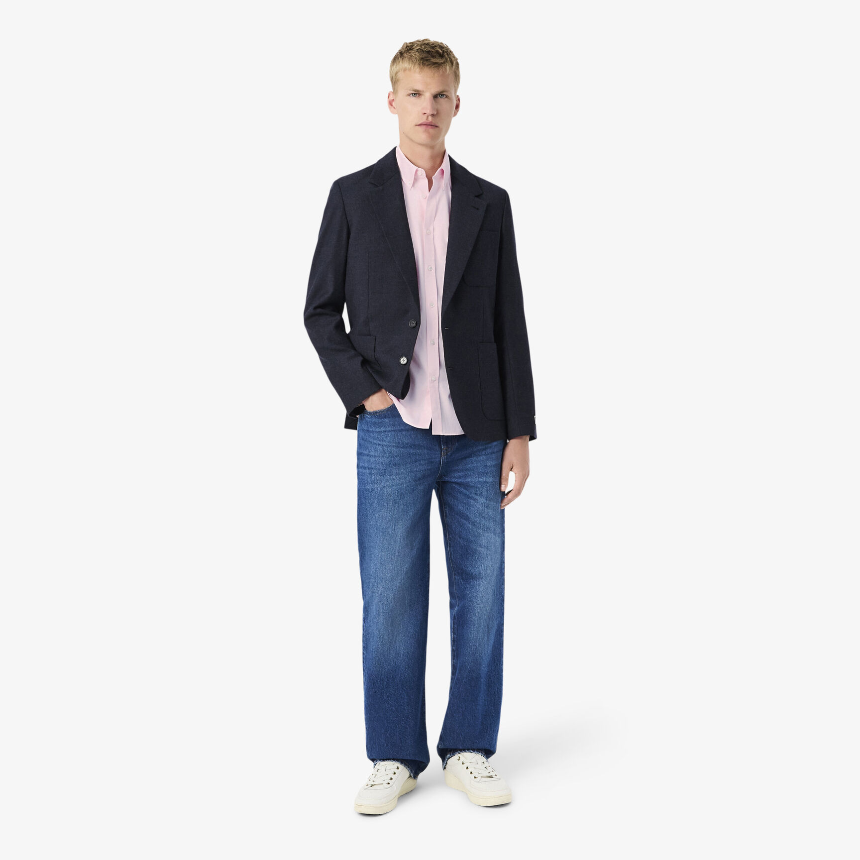 قميص قطني بقصّة عادية