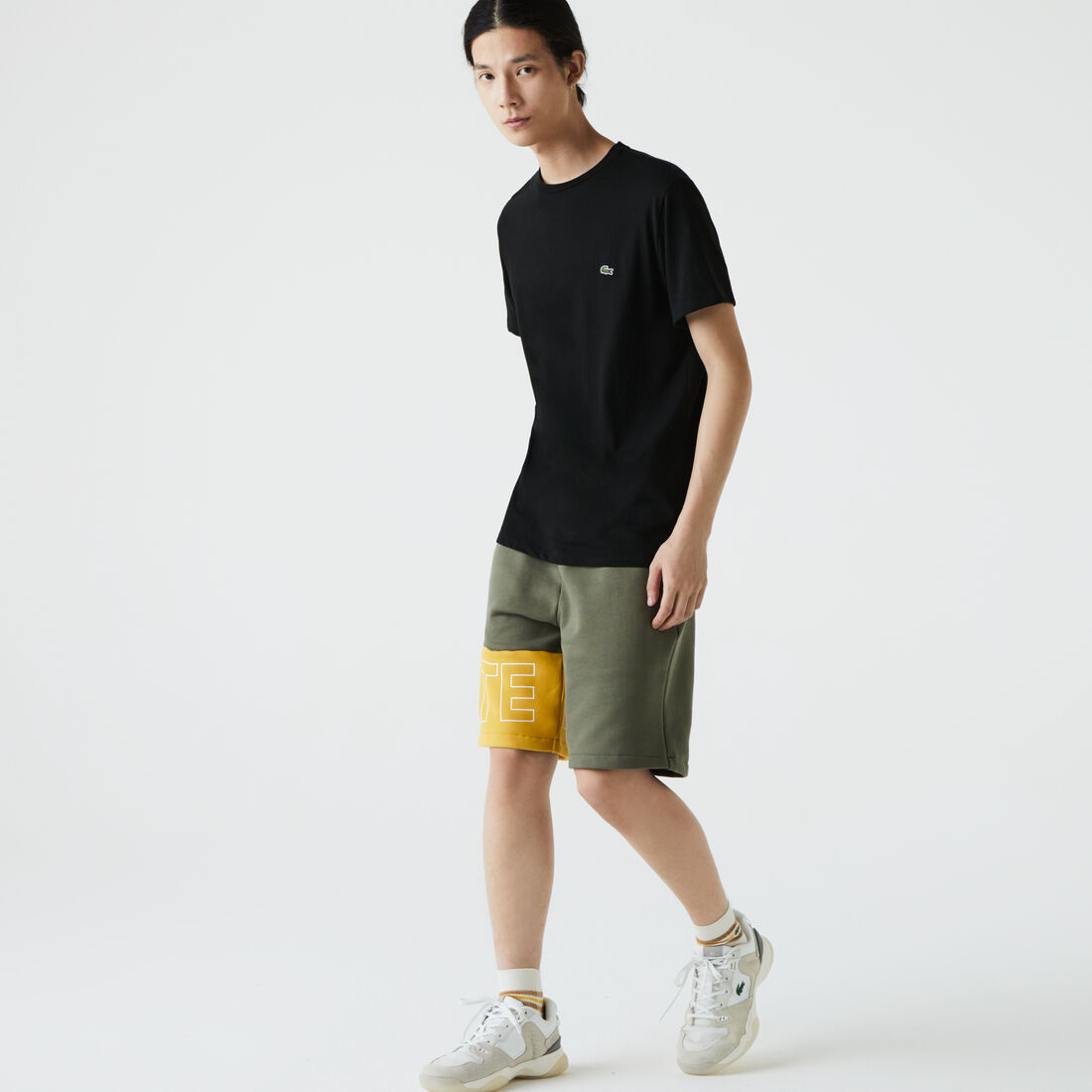 Men's Lettered Colorblock Fleece Shorts Men's Lettered Colorblock Fleece Shorts