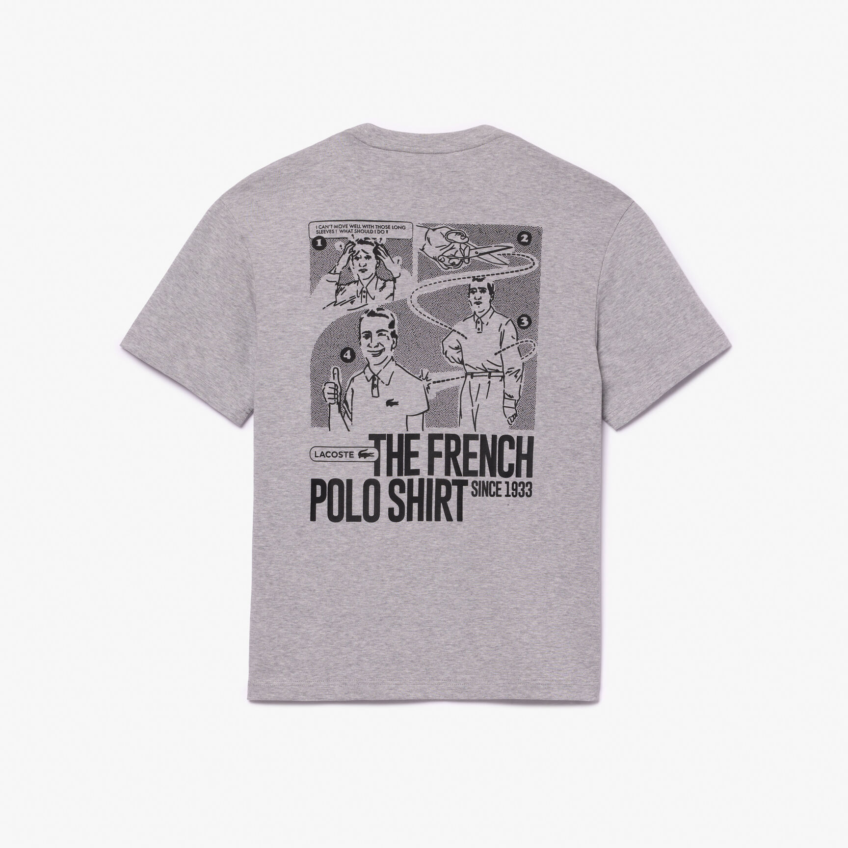 تي شيرت جيرسيه قطني ثقيل بطبعة خلفية