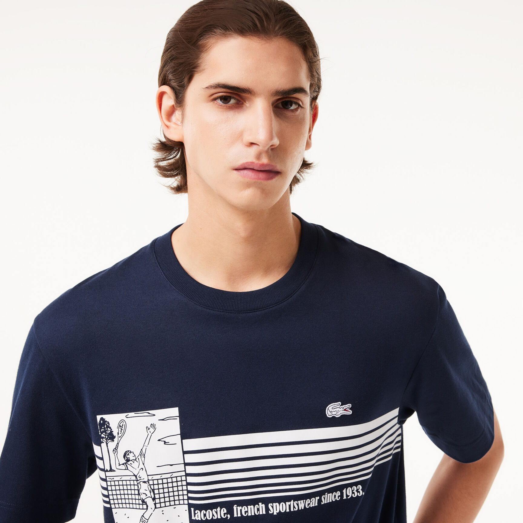 French Made Tennis Print Heavy T-shirt
