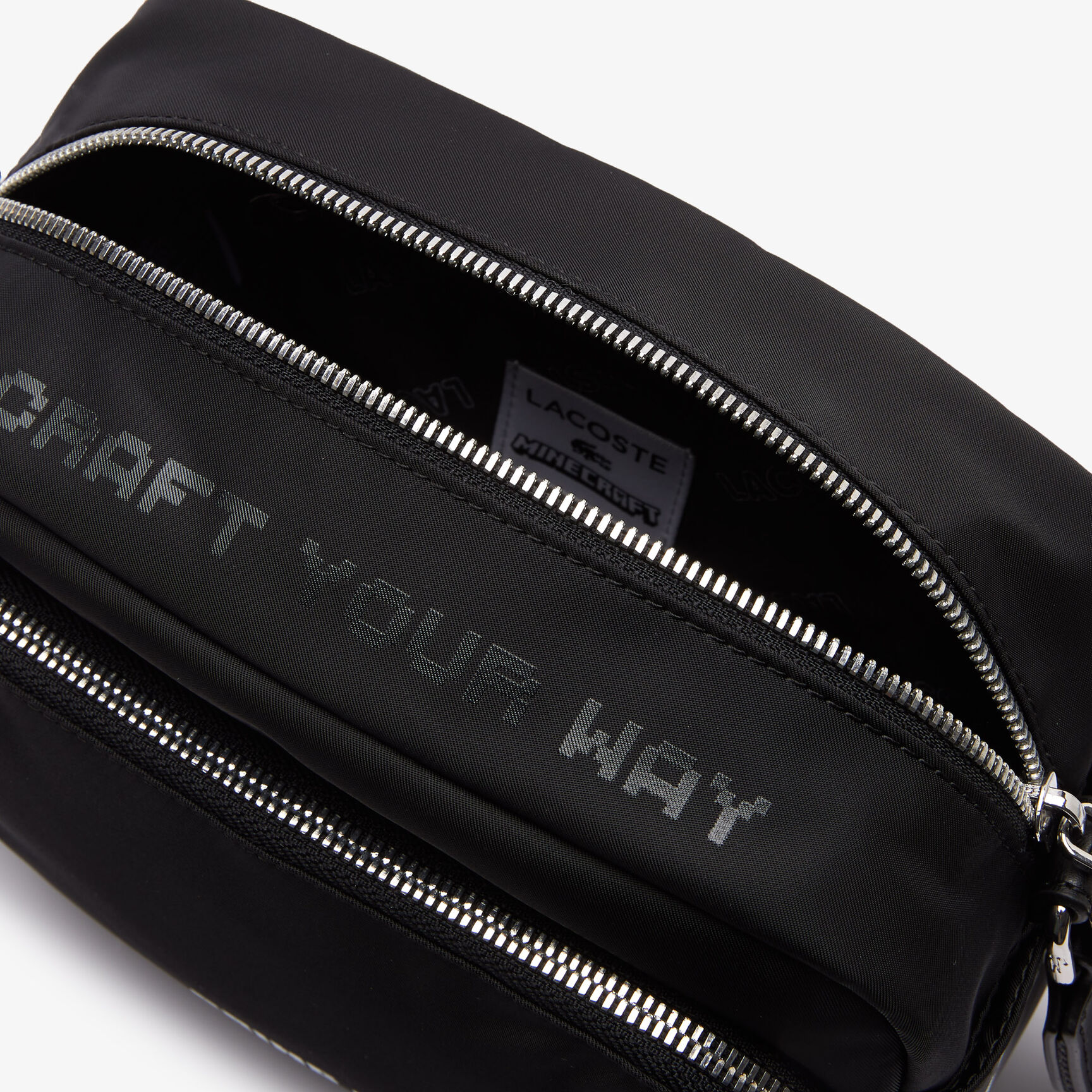 Unisex Lacoste x Minecraft Nylon Print Shoulder Bag