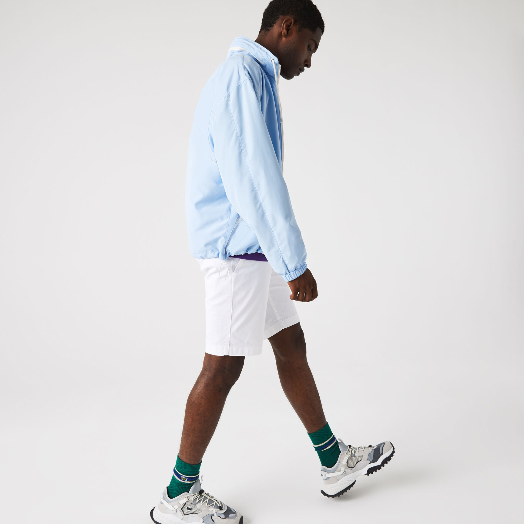 Men's Slim Fit Stretch Gabardine Bermuda Shorts