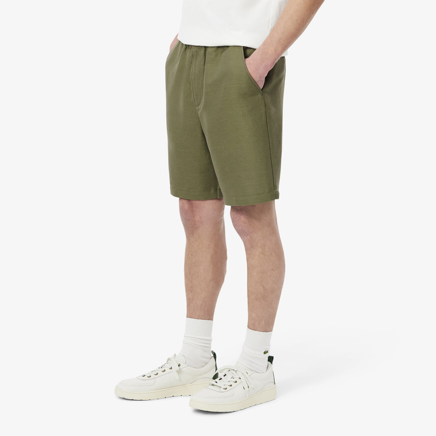 Regular Fit Wool Blend Shorts