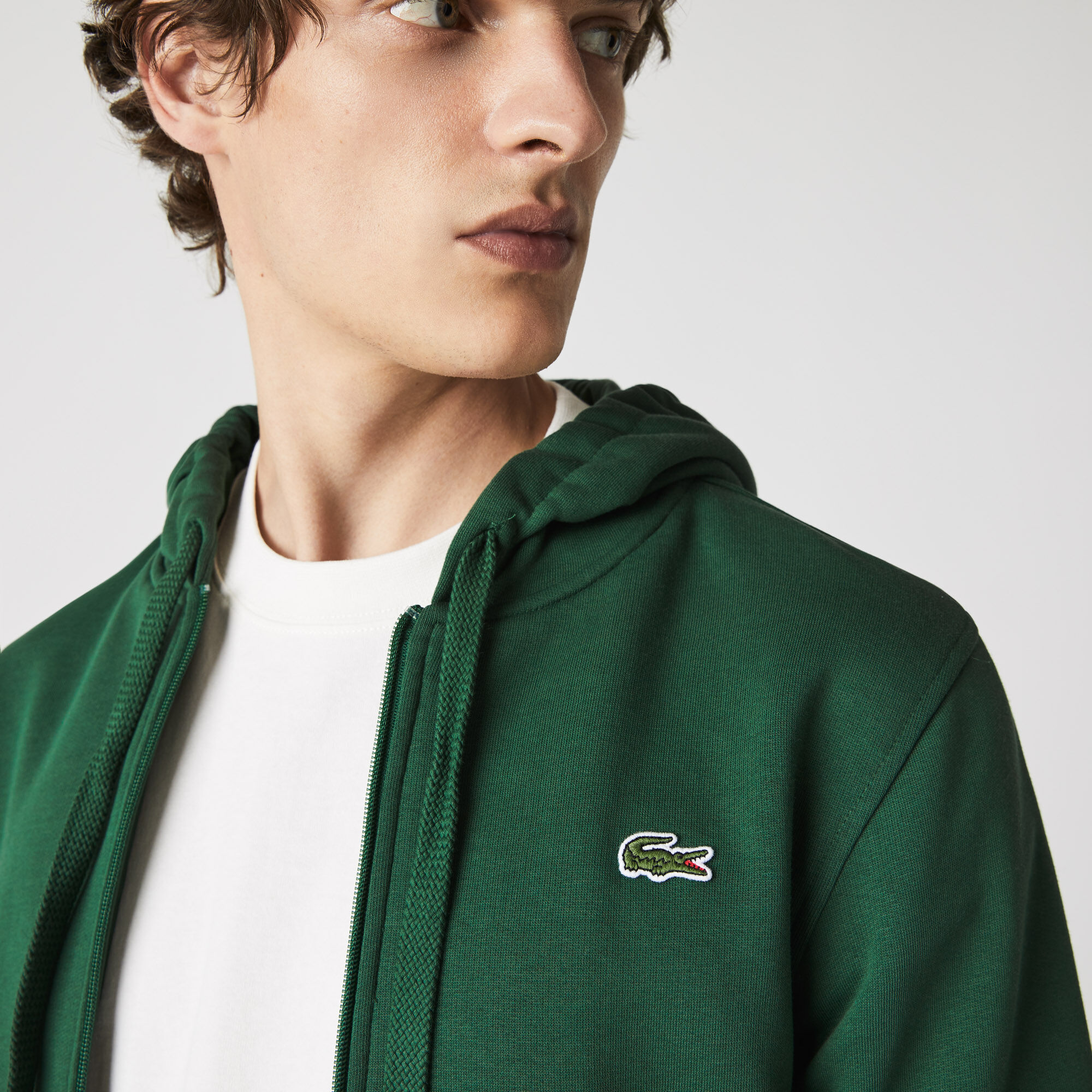 Buy Men s Lacoste SPORT Lightweight Bi material Hoodie Lacoste SA