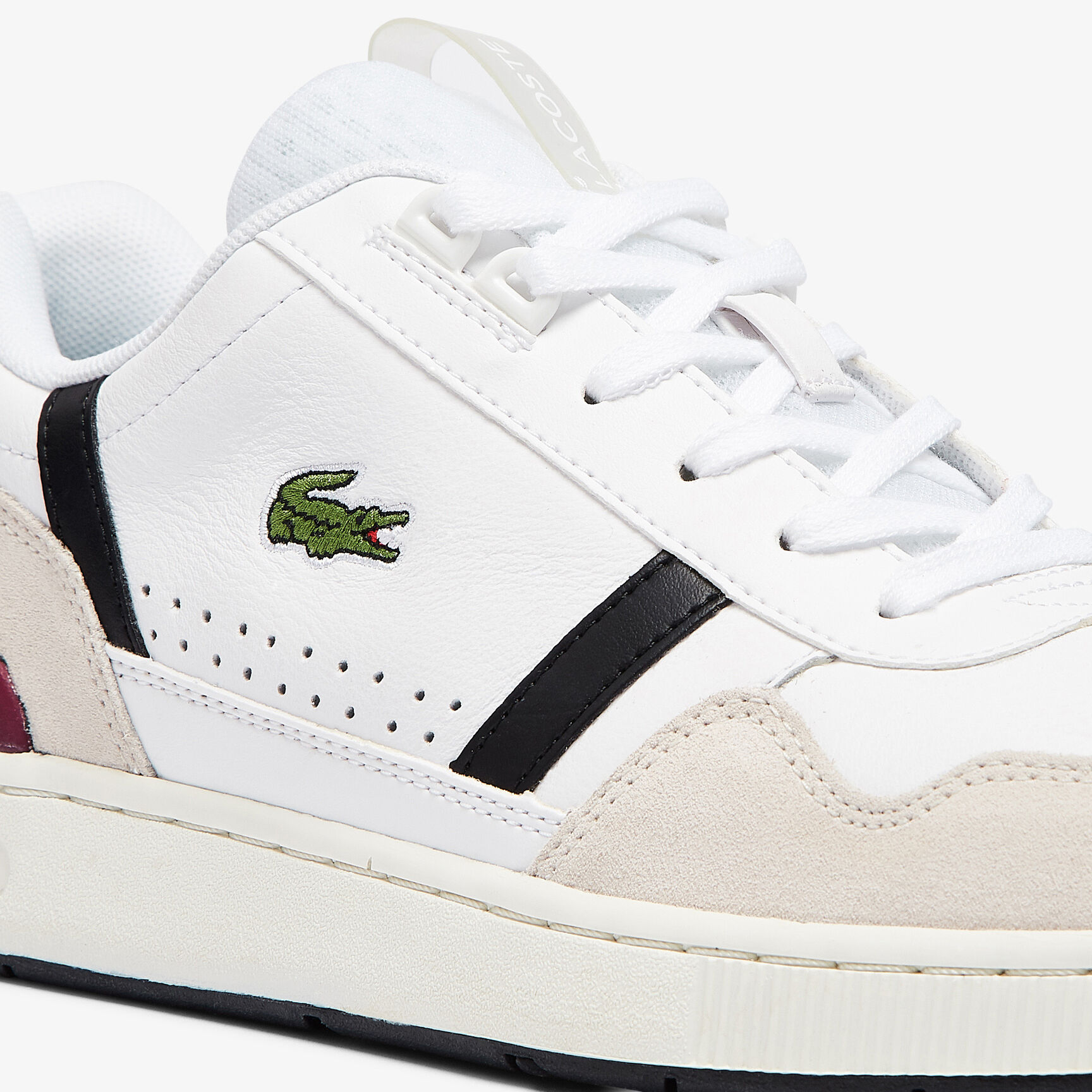 سنيكرز تي كليب جلد بتفاصيل ملونة للرجال سنيكرز تي كليب جلد بتفاصيل ملونة للرجال