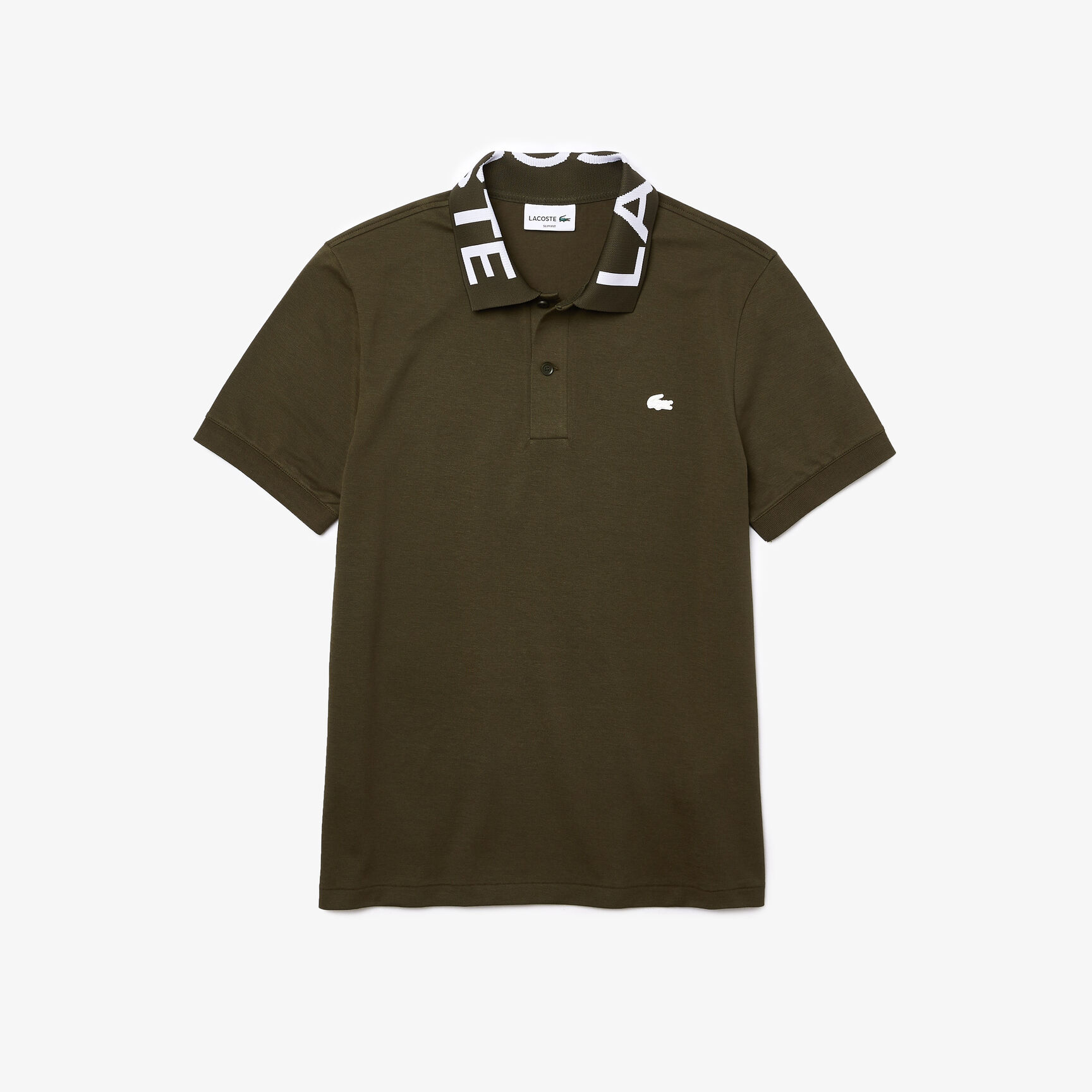 Men’s Lacoste Slim Fit Lettered Neck Light Breathable Piqué Polo Shirt Men’s Lacoste Slim Fit Lettered Neck Light Breathable Piqué Polo Shirt