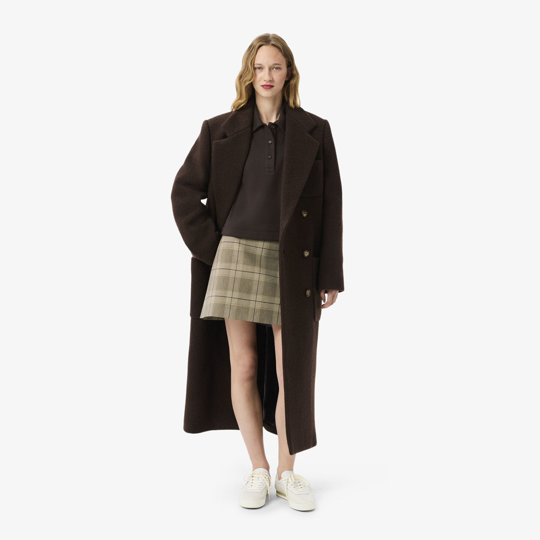 Oversized Fleece Polo Collar Sweatshirt Oversized Fleece Polo Collar Sweatshirt