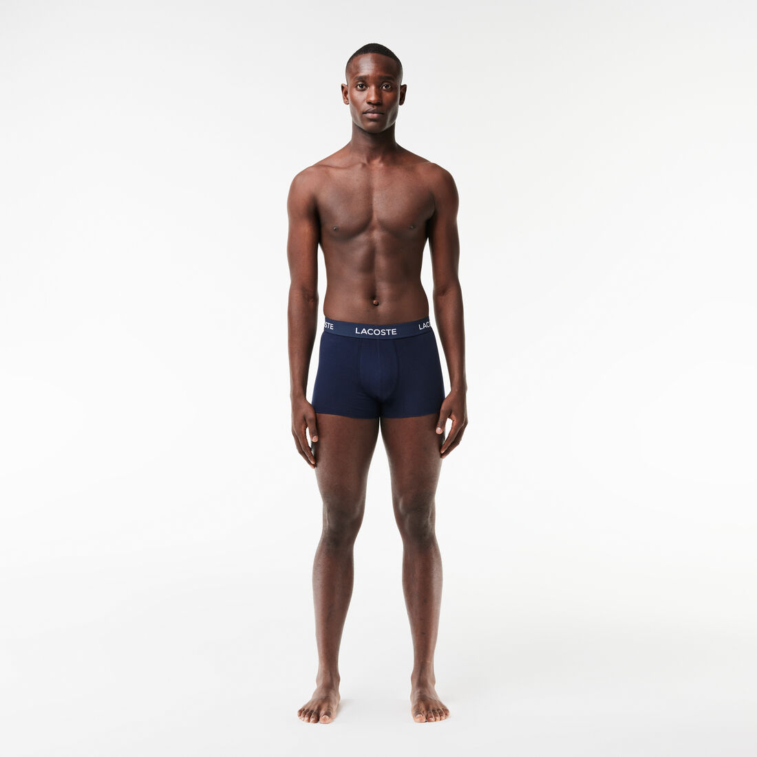 Men's 3-Pack Lacoste Logo Waist Trunks