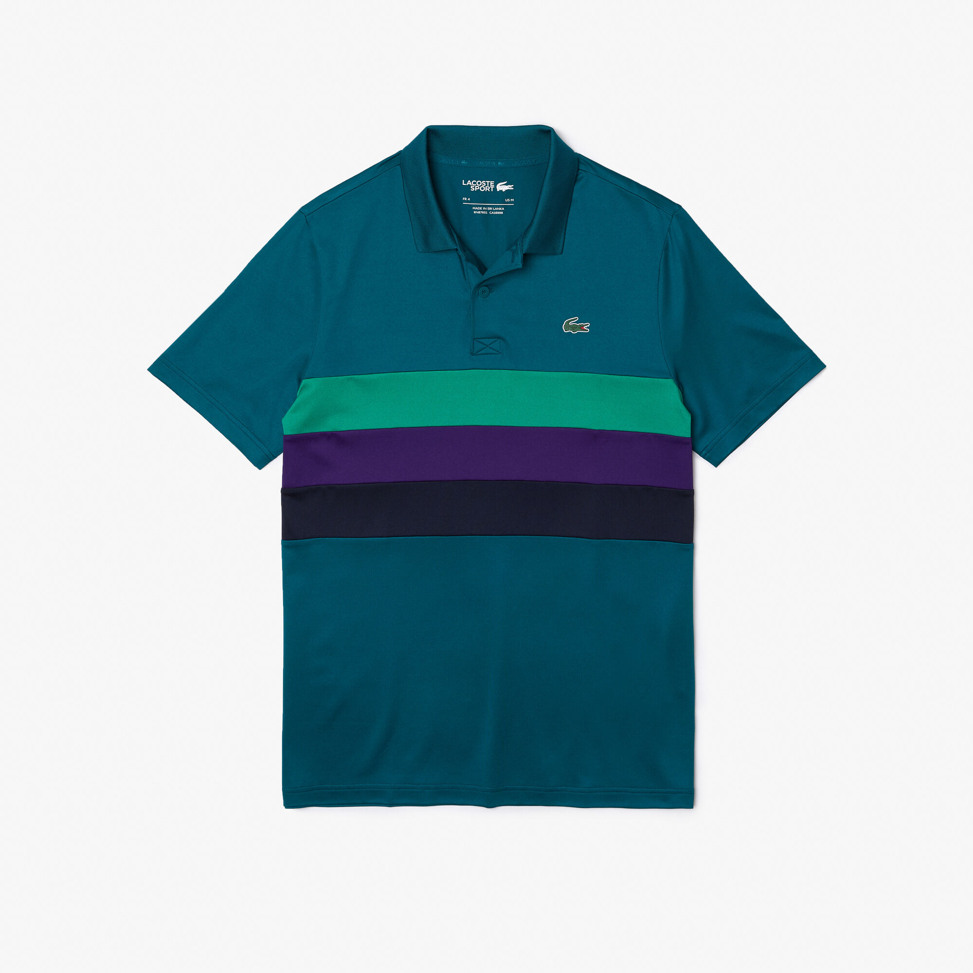 Lacoste tricolor logo sale