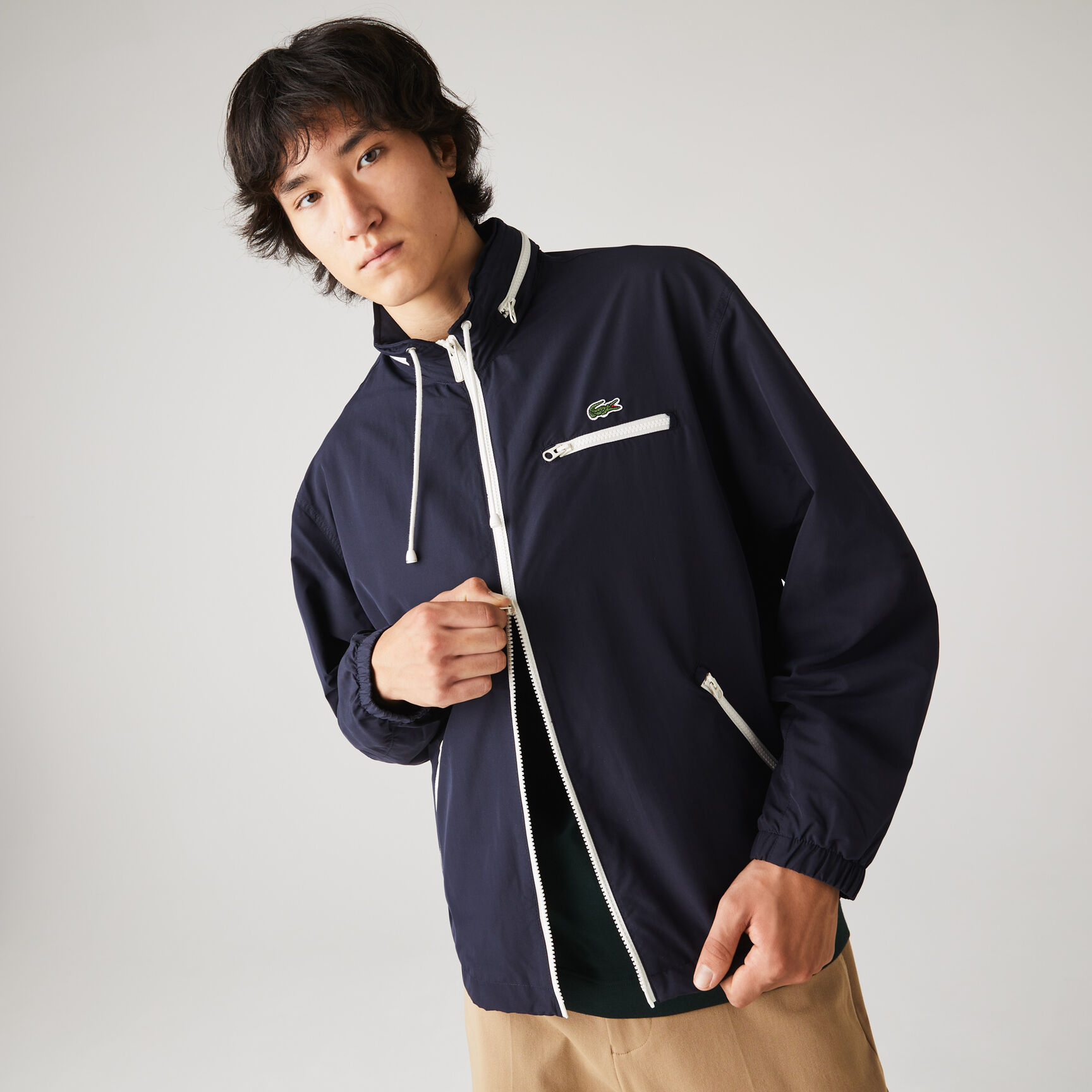 Men's Lightweight Water-Resistant Hooded Windbreaker Men's Lightweight Water-Resistant Hooded Windbreaker