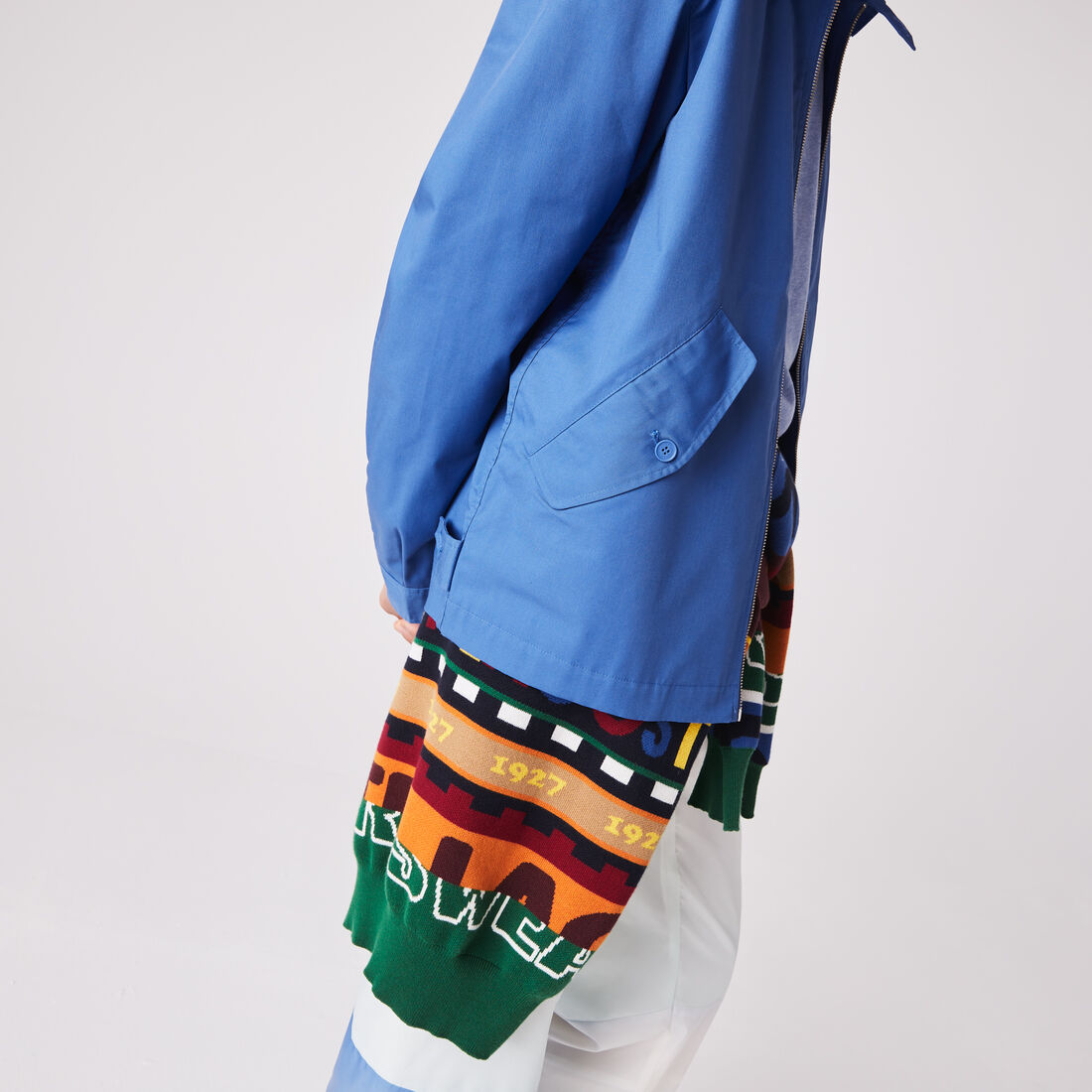 Men's Short Zippered Organic Cotton Gabardine Jacket Men's Short Zippered Organic Cotton Gabardine Jacket