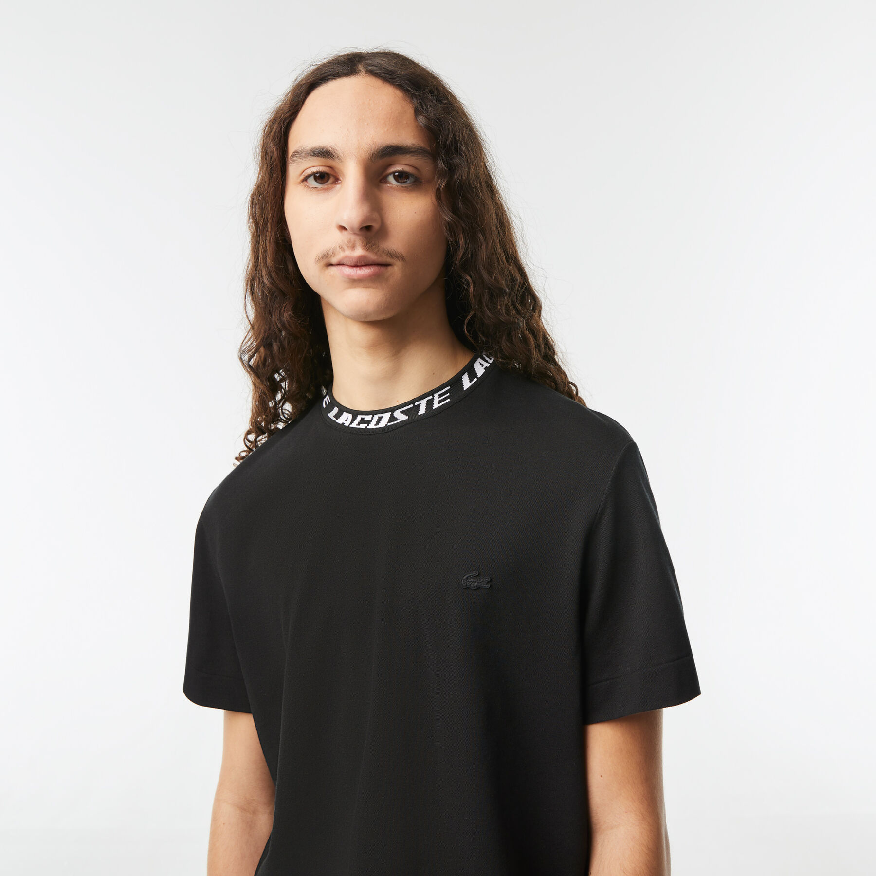 Men's Lacoste Regular Fit Branded Collar T-shirt Men's Lacoste Regular Fit Branded Collar T-shirt